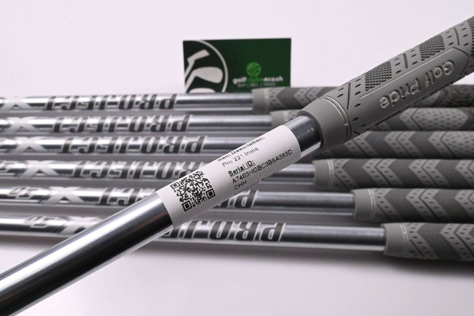 Mizuno Pro 221 Irons / 4-PW / Stiff Flex Project X IO 110 Shafts