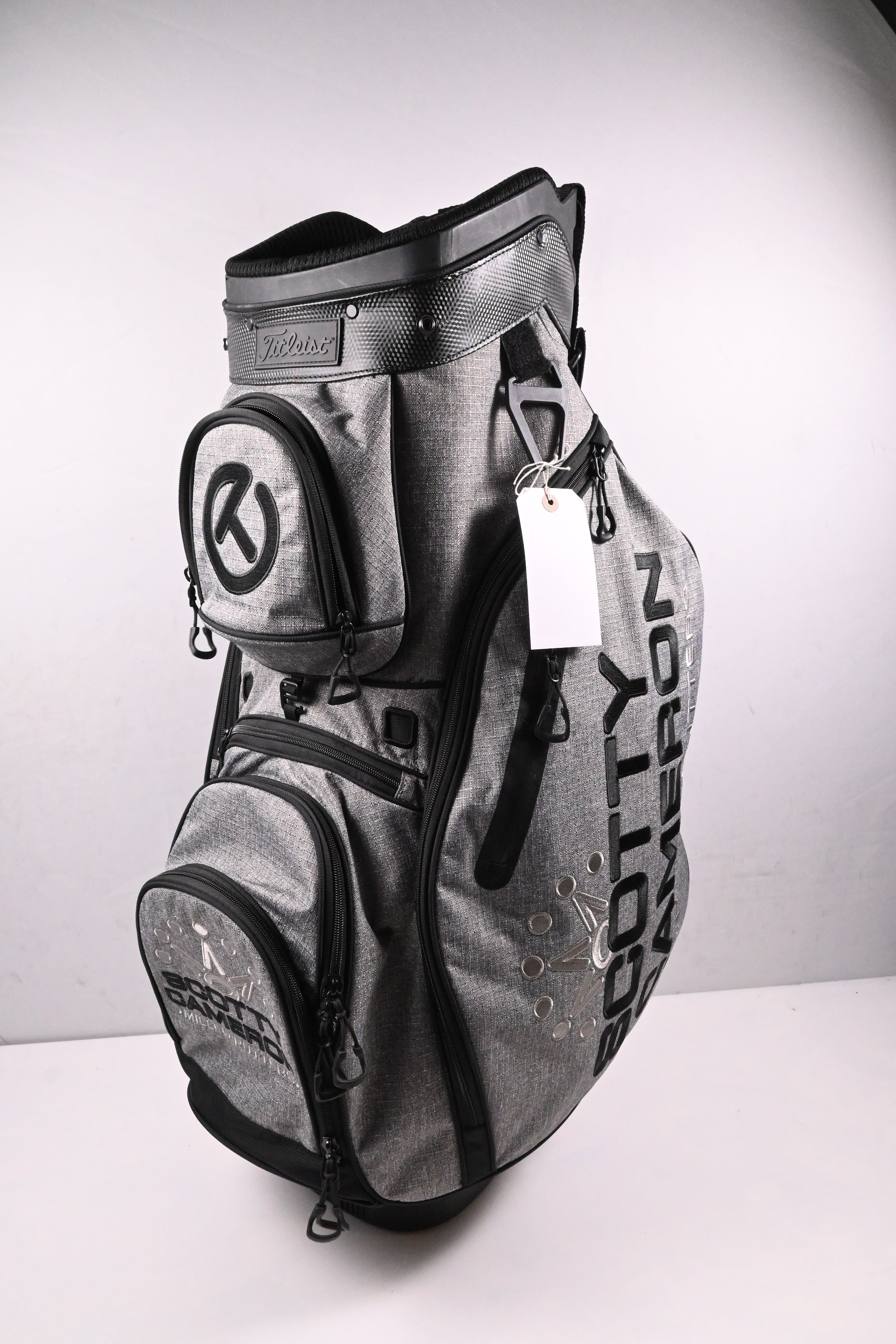 Scotty Cameron Circle T Heather Grey Tour Bag / 4-Way Divider / Grey, Black