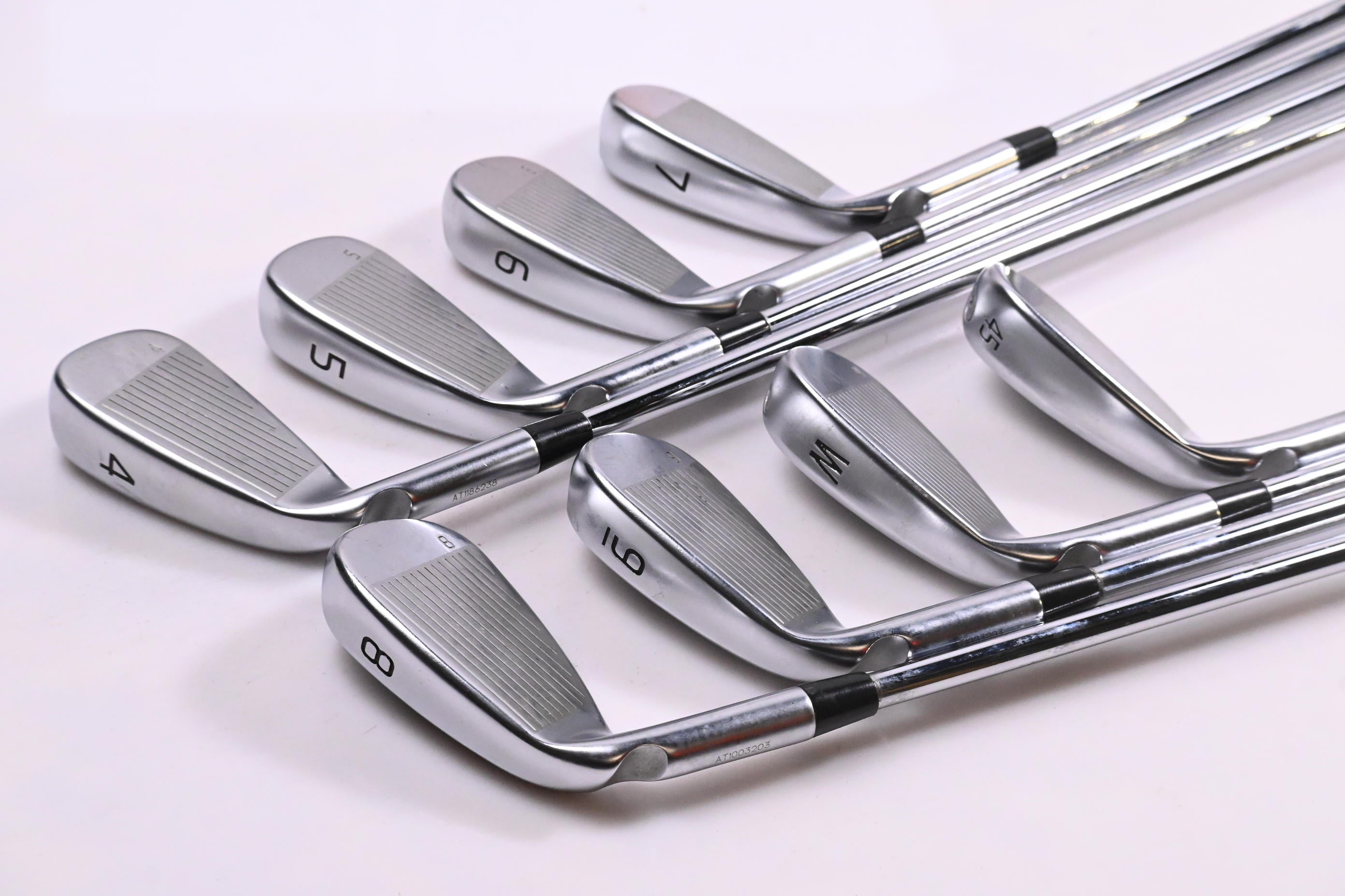 Ping G430 Irons / 4-PW+45° / Blue Dot / Regular Flex Ping AWT 2.0 Shafts