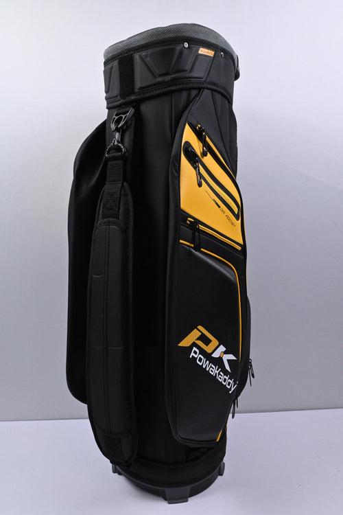 Powakaddy Edge Cart Bag / 14-Way Divider / Black & Yellow
