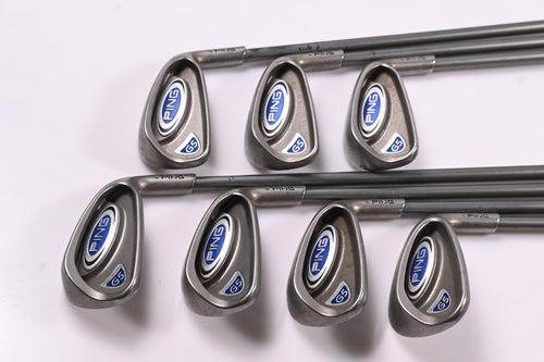 Ping G5 Irons / 5-PW+SW / Green Dot / Regular Flex Ping TFC 100 Shafts