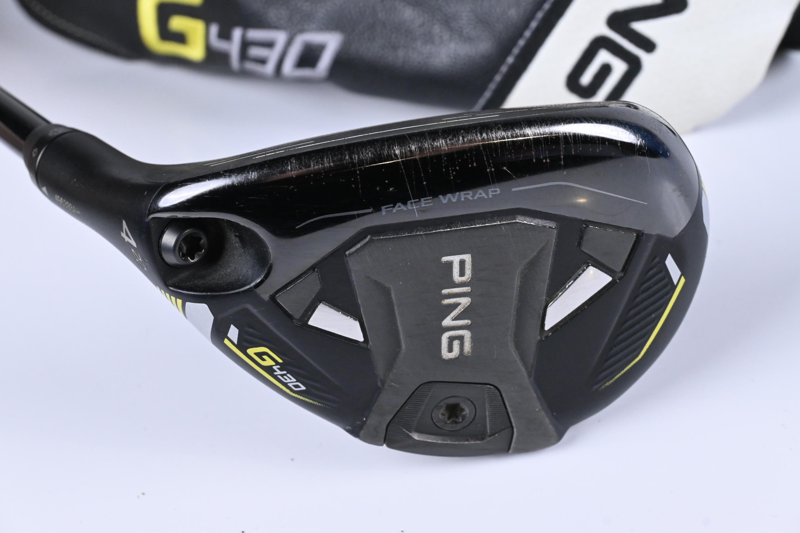 Left Hand Ping G430 #4 Hybrid / 22 Degree / X-Flex HZRDUS Smoke Red RDX 80 Shaft