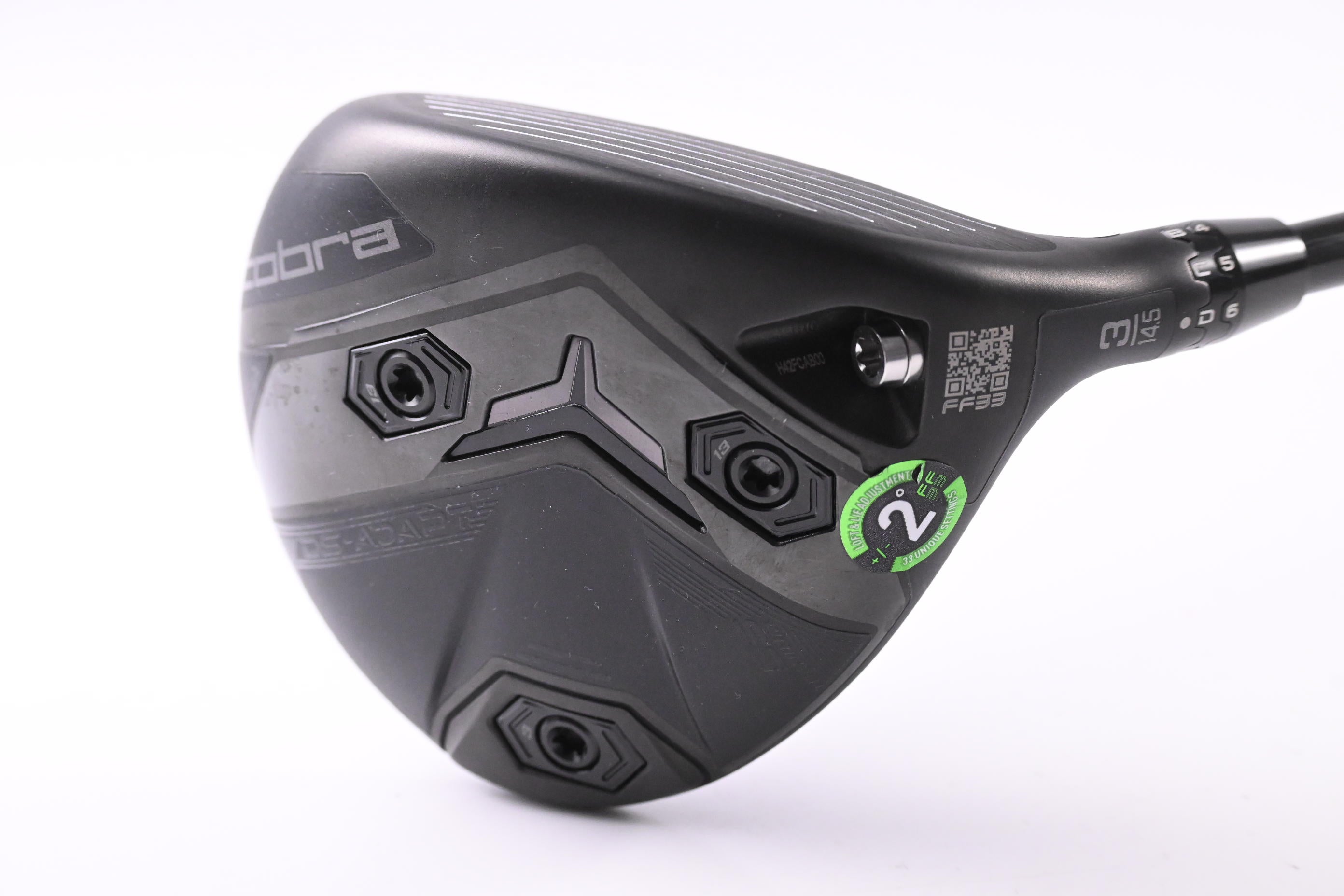 Cobra DS-Adapt LS Titanium #3 Wood / 14.5 Degree / X-Flex Denali Black 70 Shaft