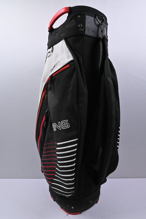 Ping Pioneer Cart Bag / 15-Way Divider / White, Black & Orange