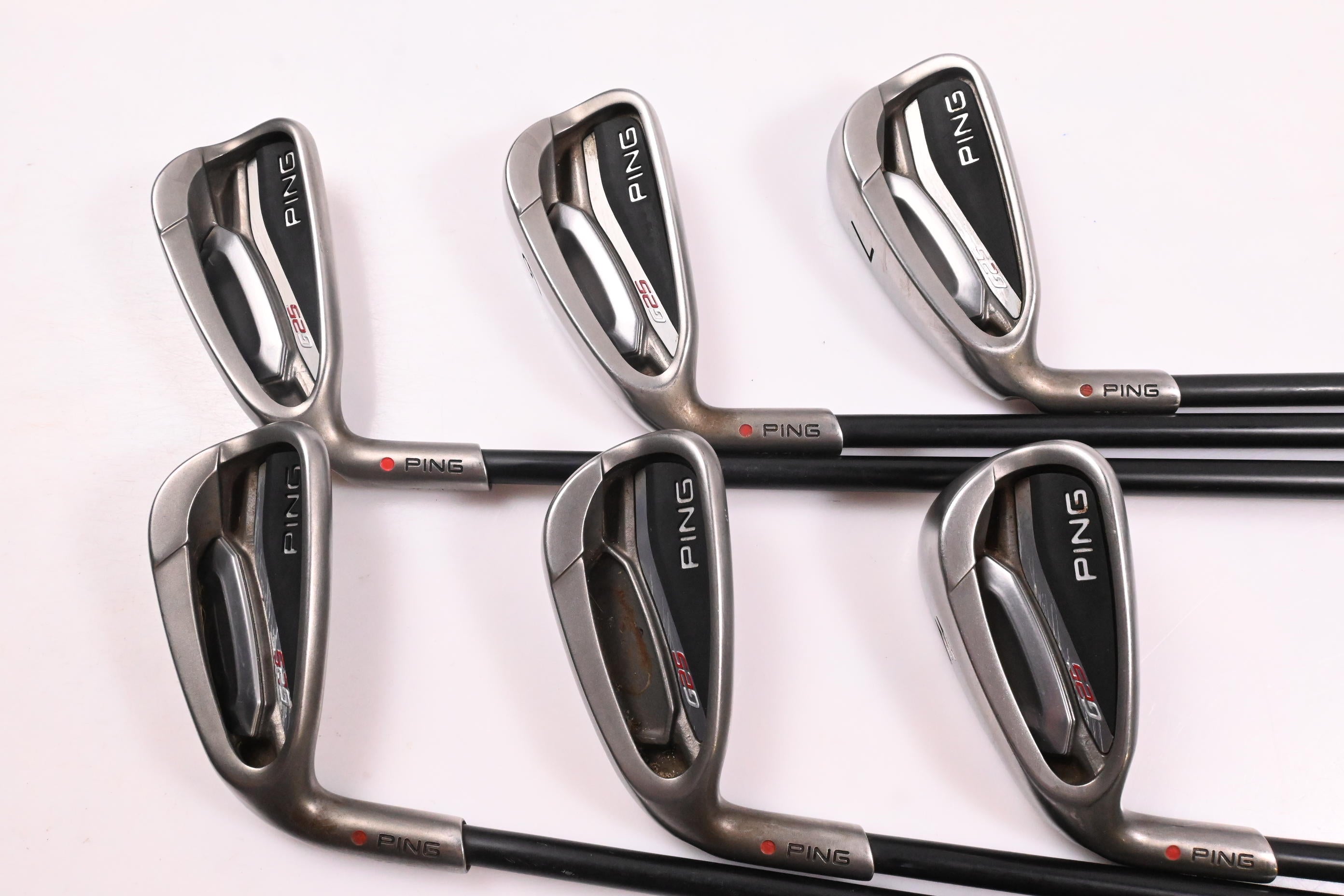Left Hand Ping G25 Irons / 5-PW / Red Dot / Regular Flex Ping TFC 189 Shafts