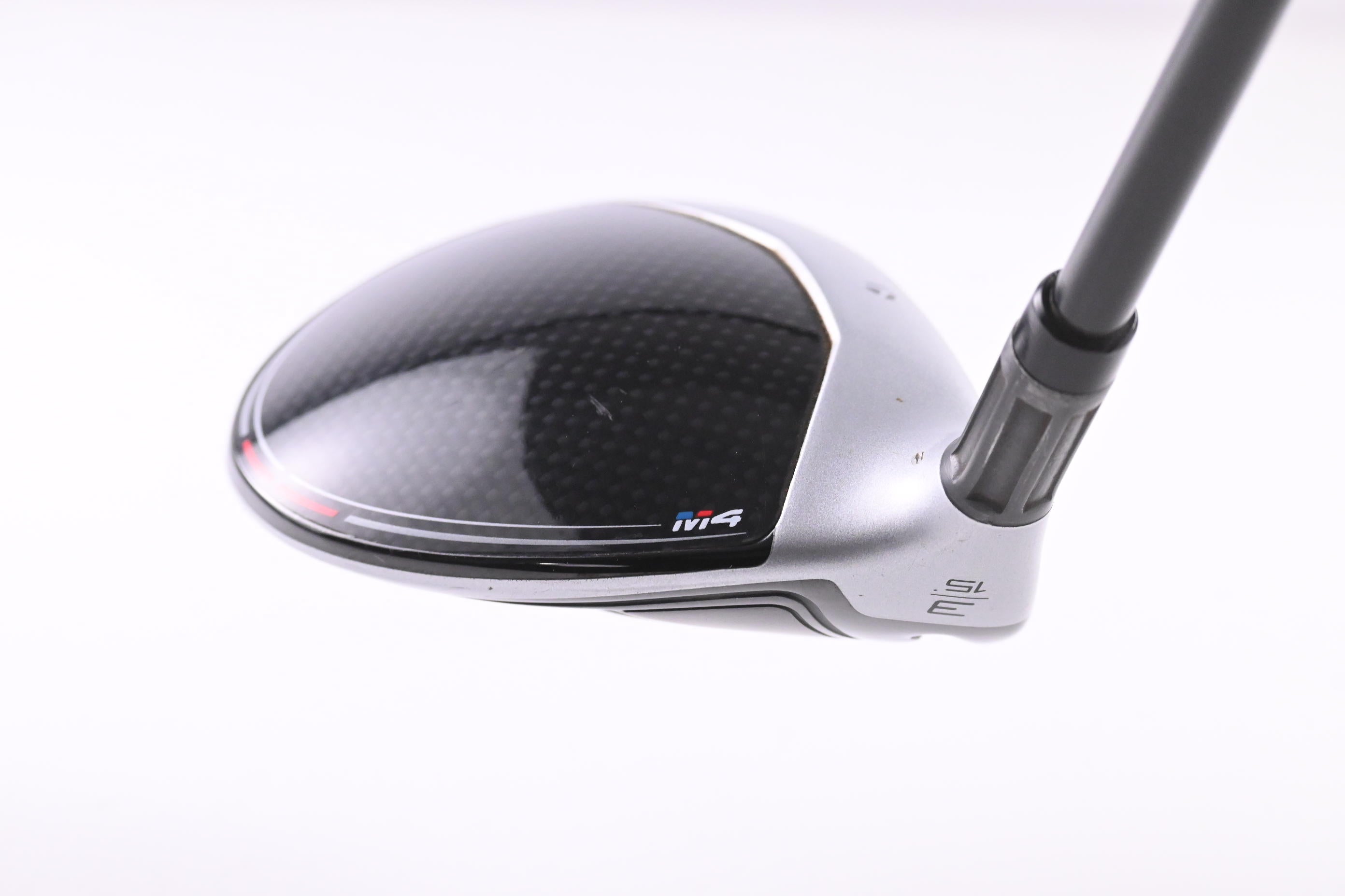 Left Hand Taylormade M4 #3 Wood / 15 Degree / Regular Flex Atmos Red 5 Shaft