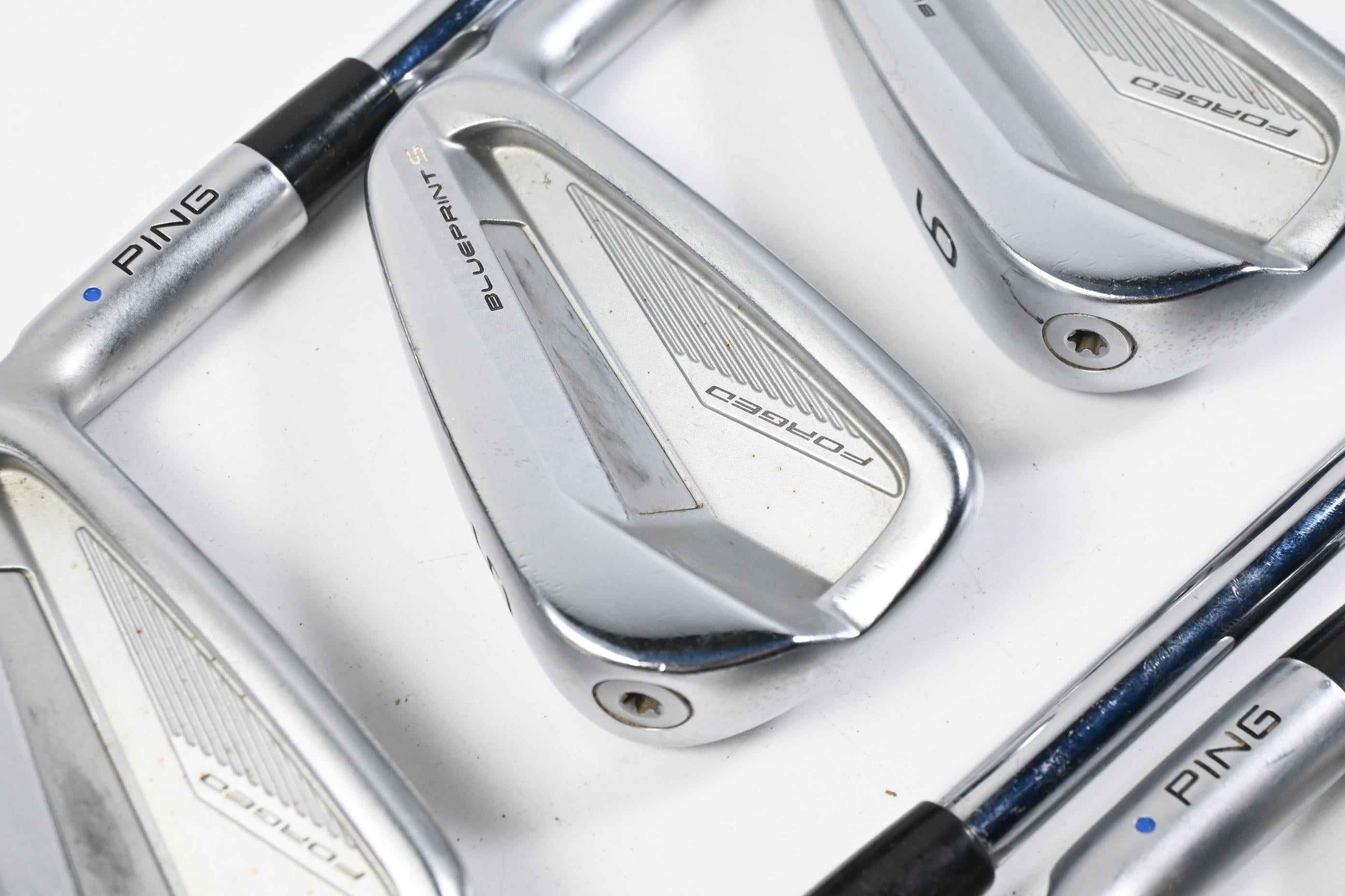 Ping Blueprint S Irons / 4-PW / Blue Dot / X-Flex Ping AWT 2.0 Shafts