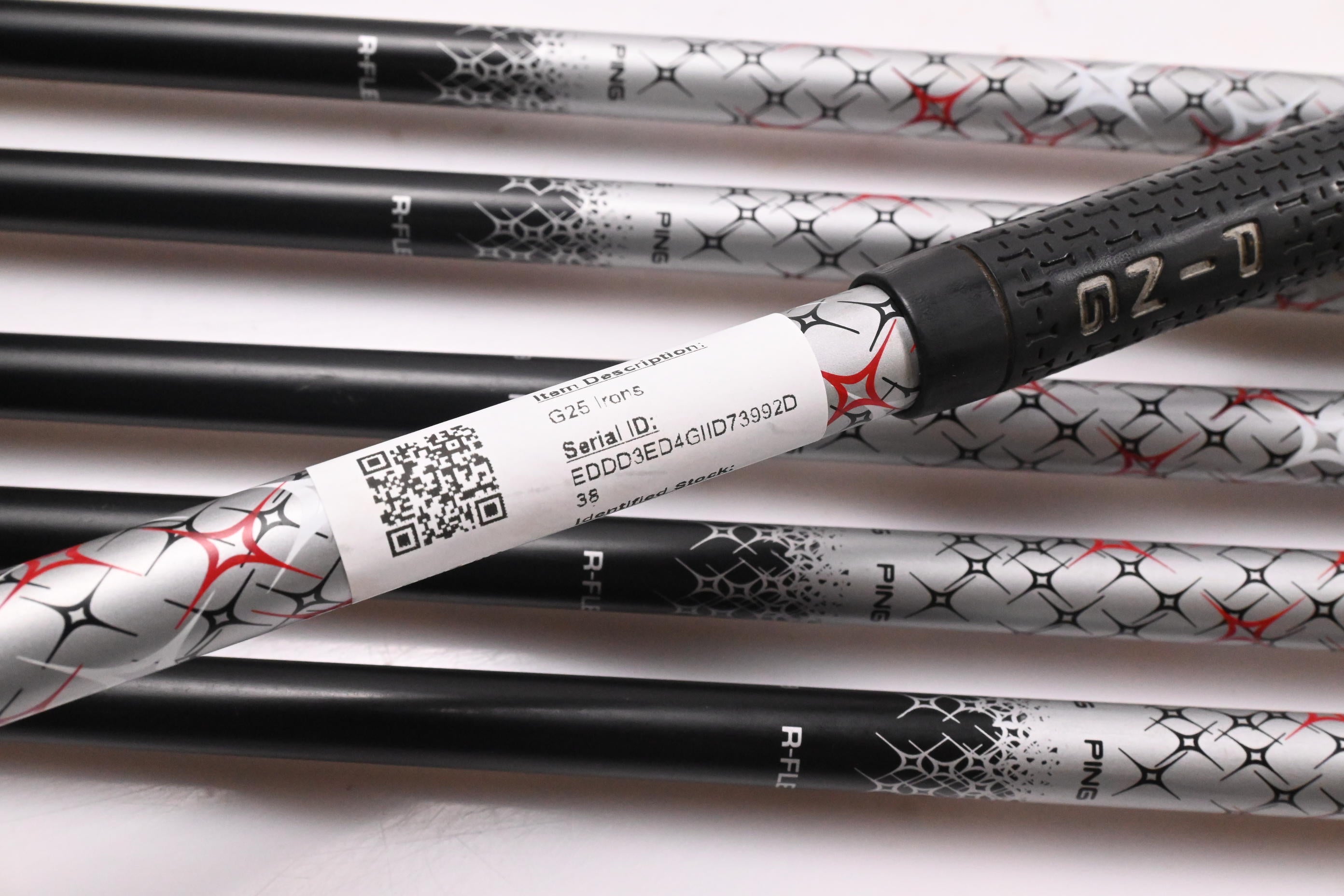 Left Hand Ping G25 Irons / 5-PW / Red Dot / Regular Flex Ping TFC 189 Shafts
