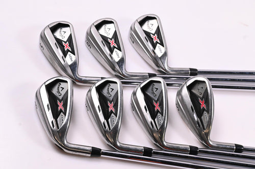 Left Hand Callaway X Hot Irons / 5-PW+SW / Regular Flex SpeedStep 85 Shafts