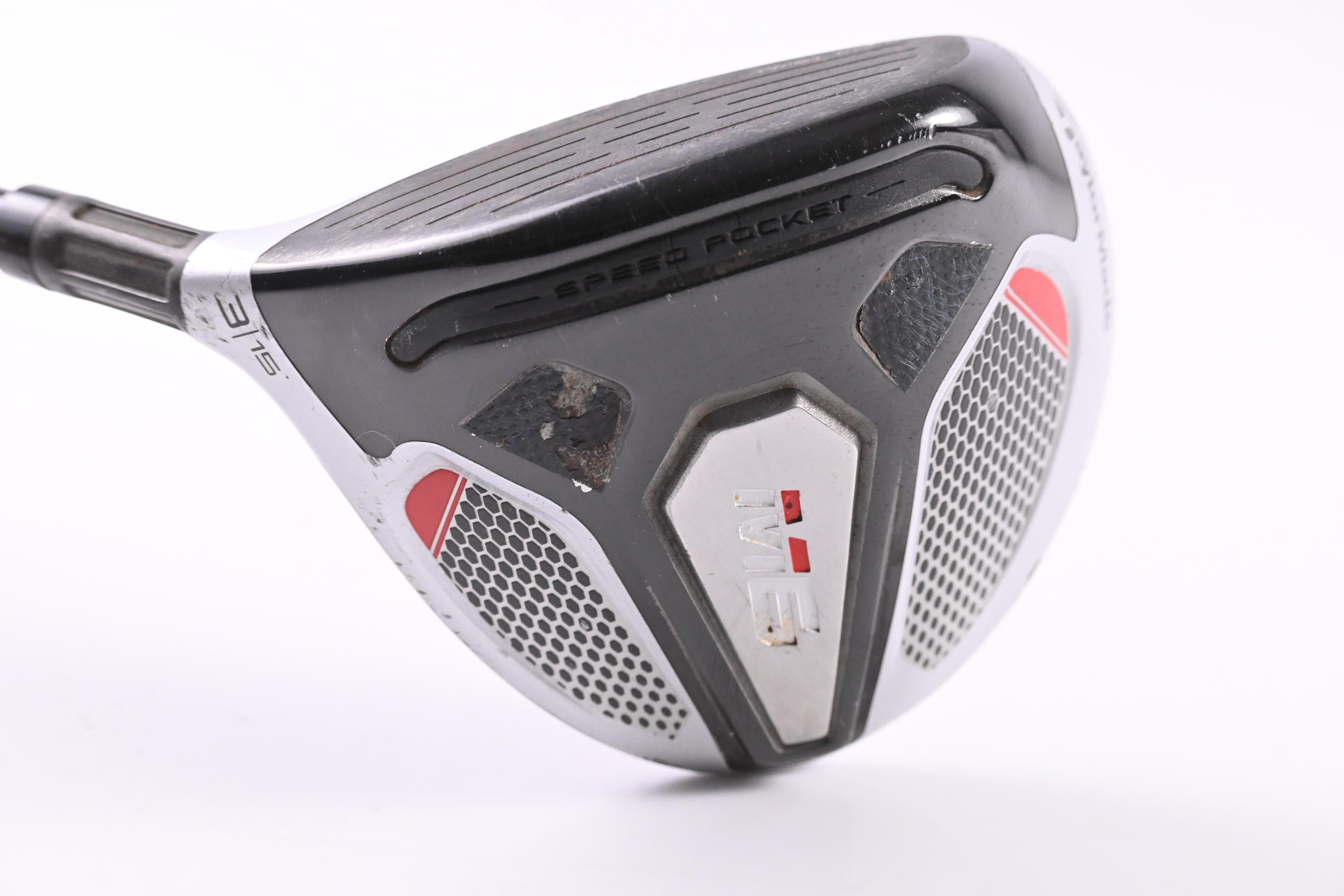 Left Hand Taylormade M6 #3 Wood / 15 Degree / Regular Flex Atmos Orange 5 Shaft