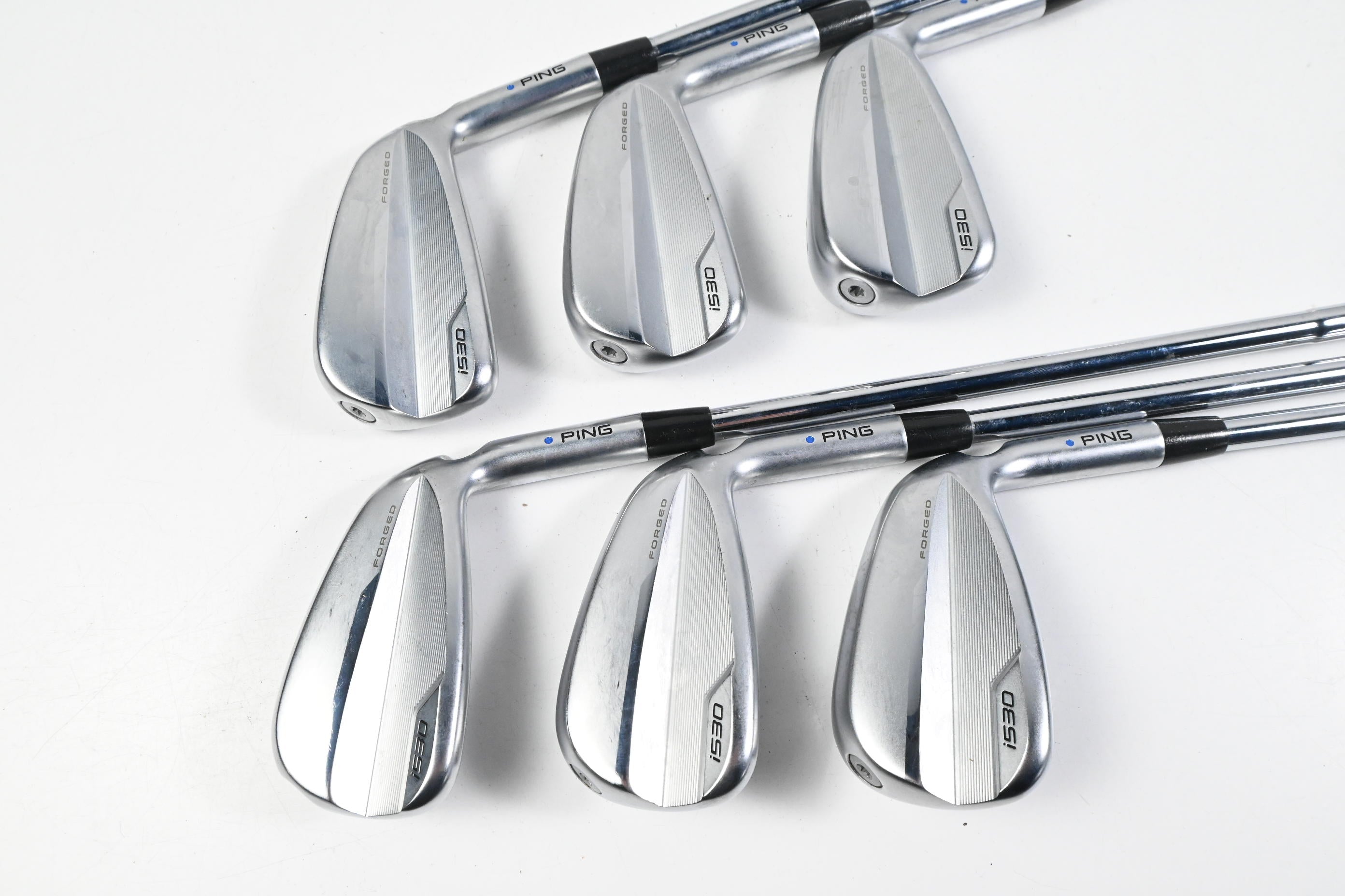 Ping i530 Irons / 5-PW / Blue Dot / Regular Flex Dynamic Gold R300 Shafts