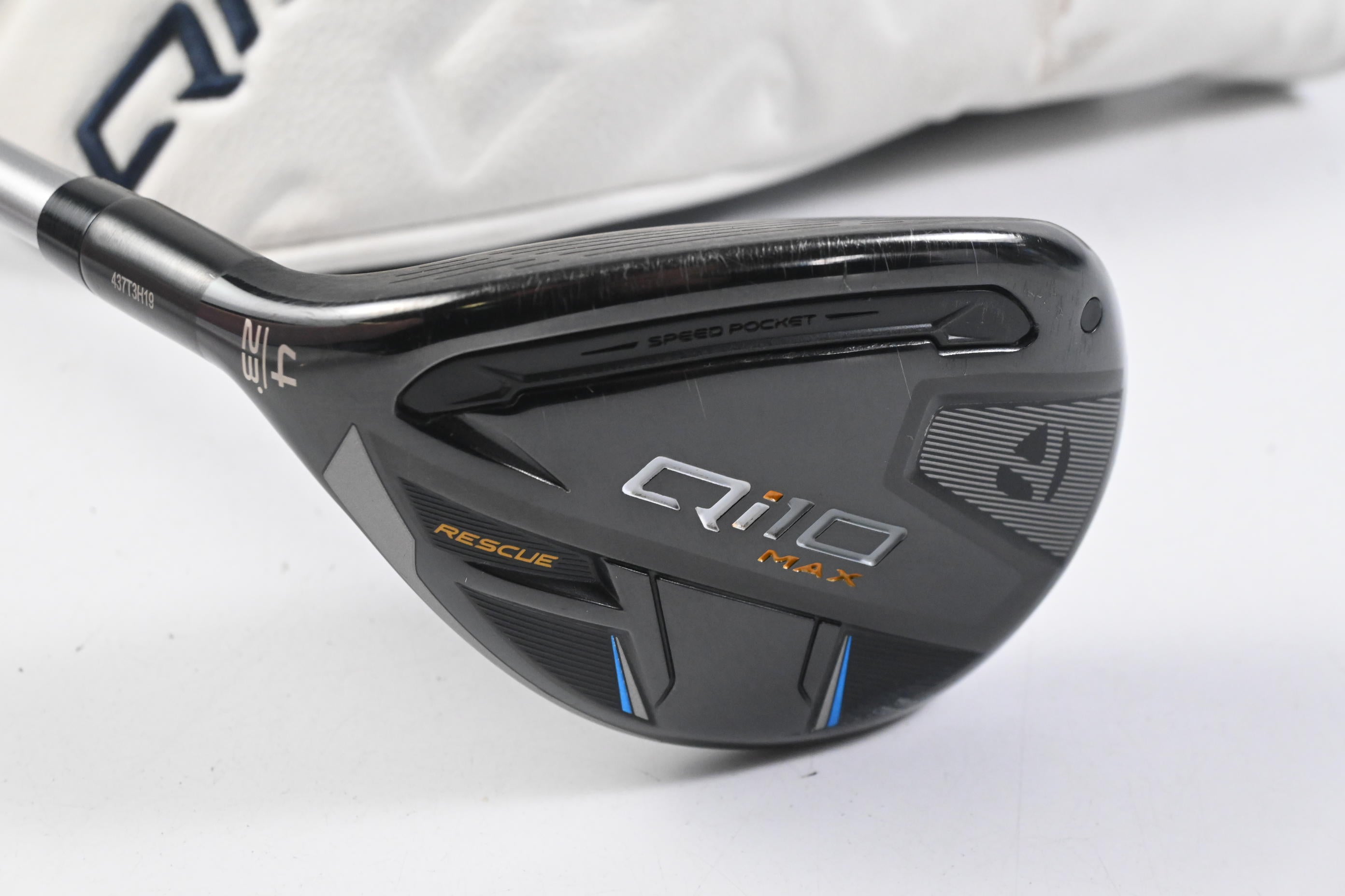 Left Hand Taylormade Qi10 Max #4 Hybrid / 23 Degree / Senior Flex Speeder NX 50
