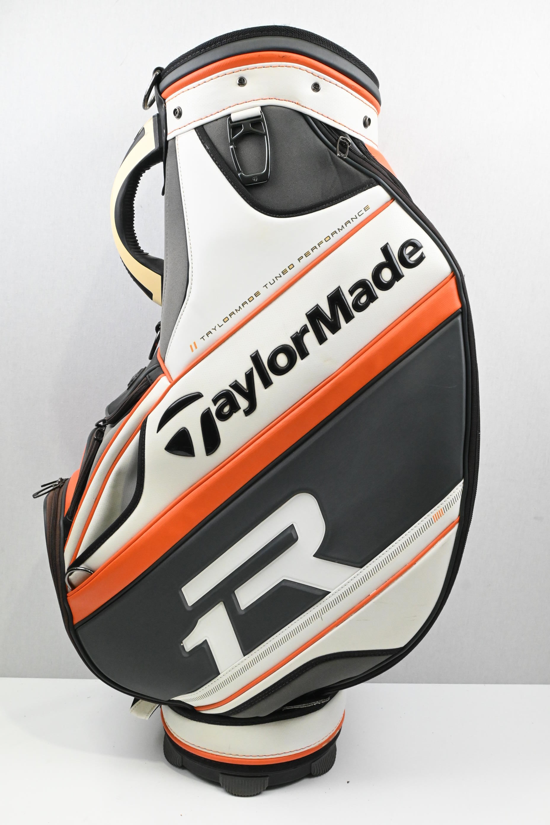 Taylormade R1 Tour Bag / 6-Way Divider / White, Grey & Orange