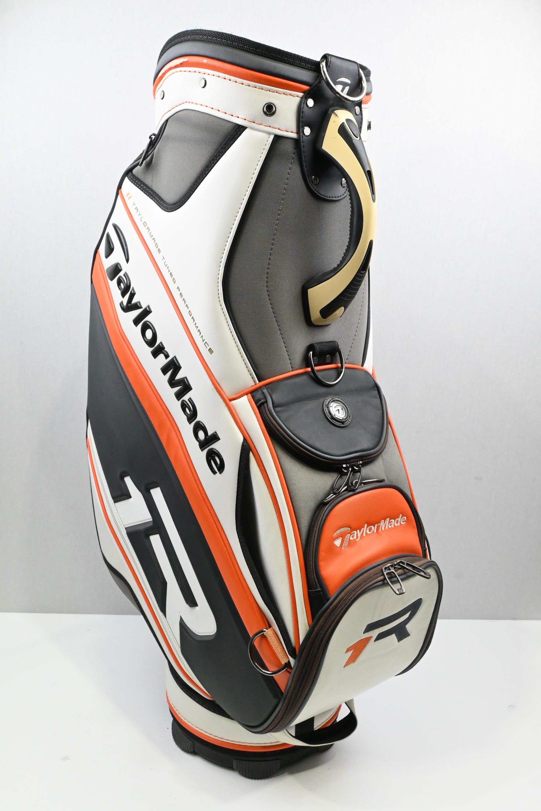 Taylormade R1 Tour Bag / 6-Way Divider / White, Grey & Orange