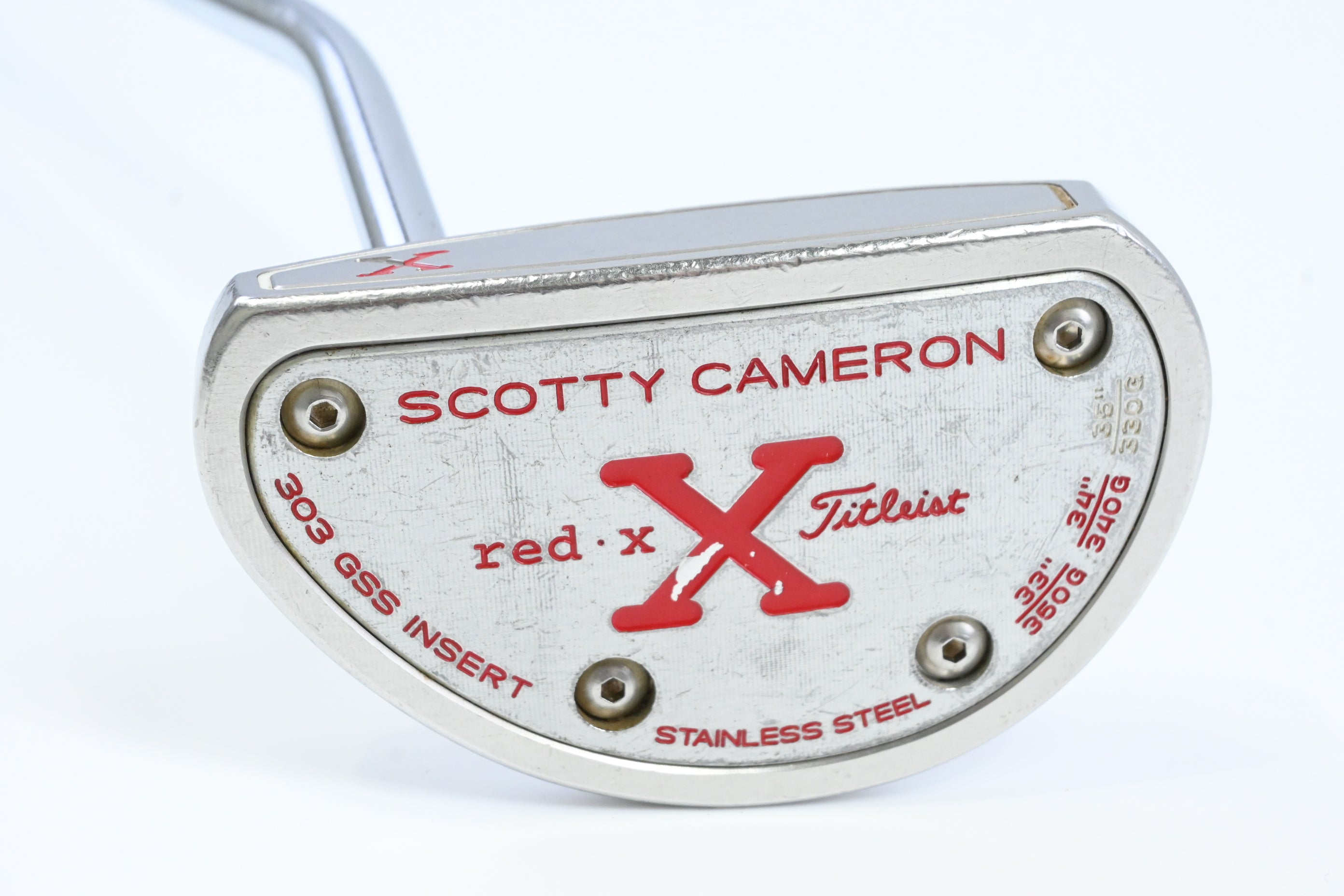 Left Hand Scotty Cameron Red X Putter / 34 Inch