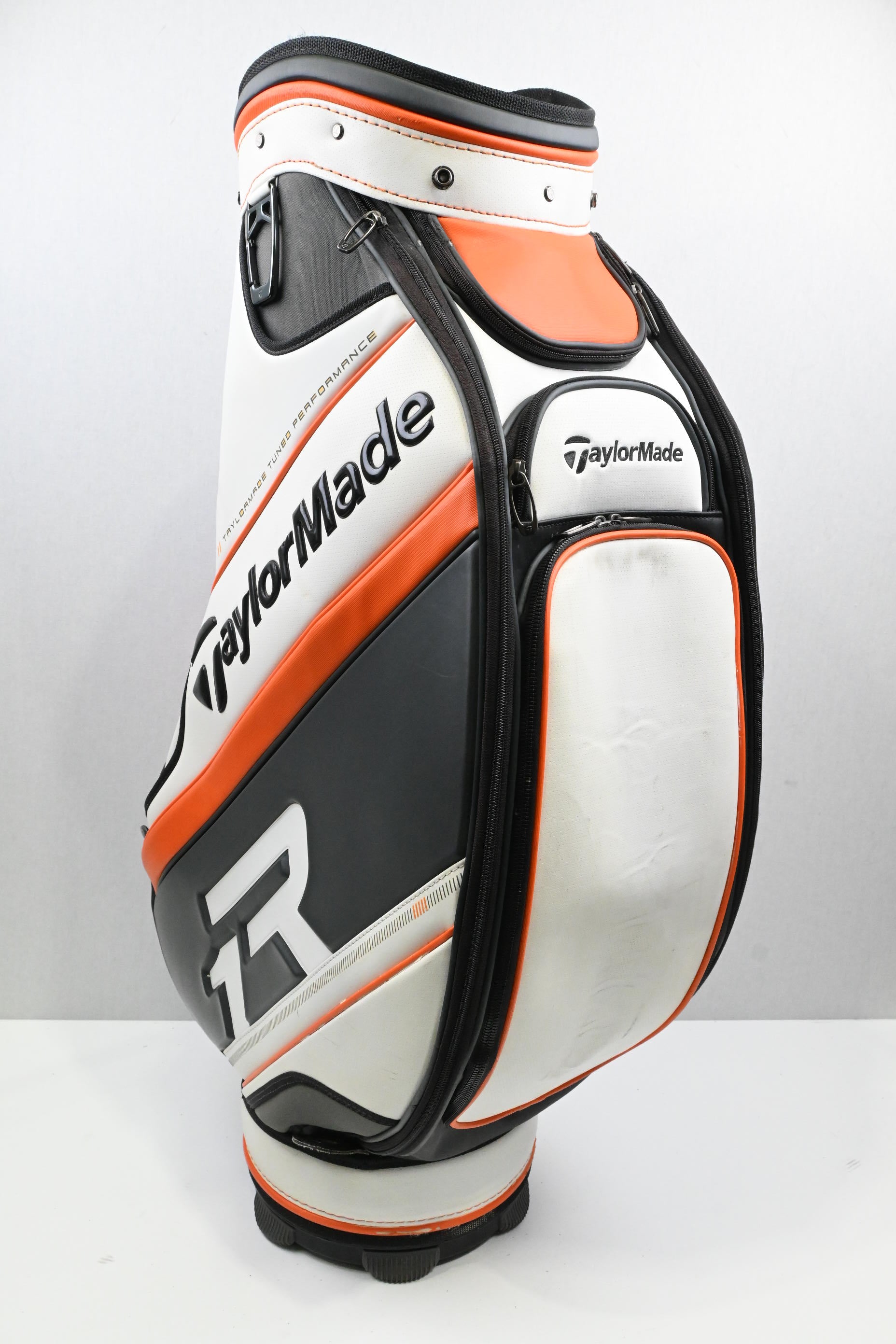 Taylormade R1 Tour Bag / 6-Way Divider / White, Grey & Orange