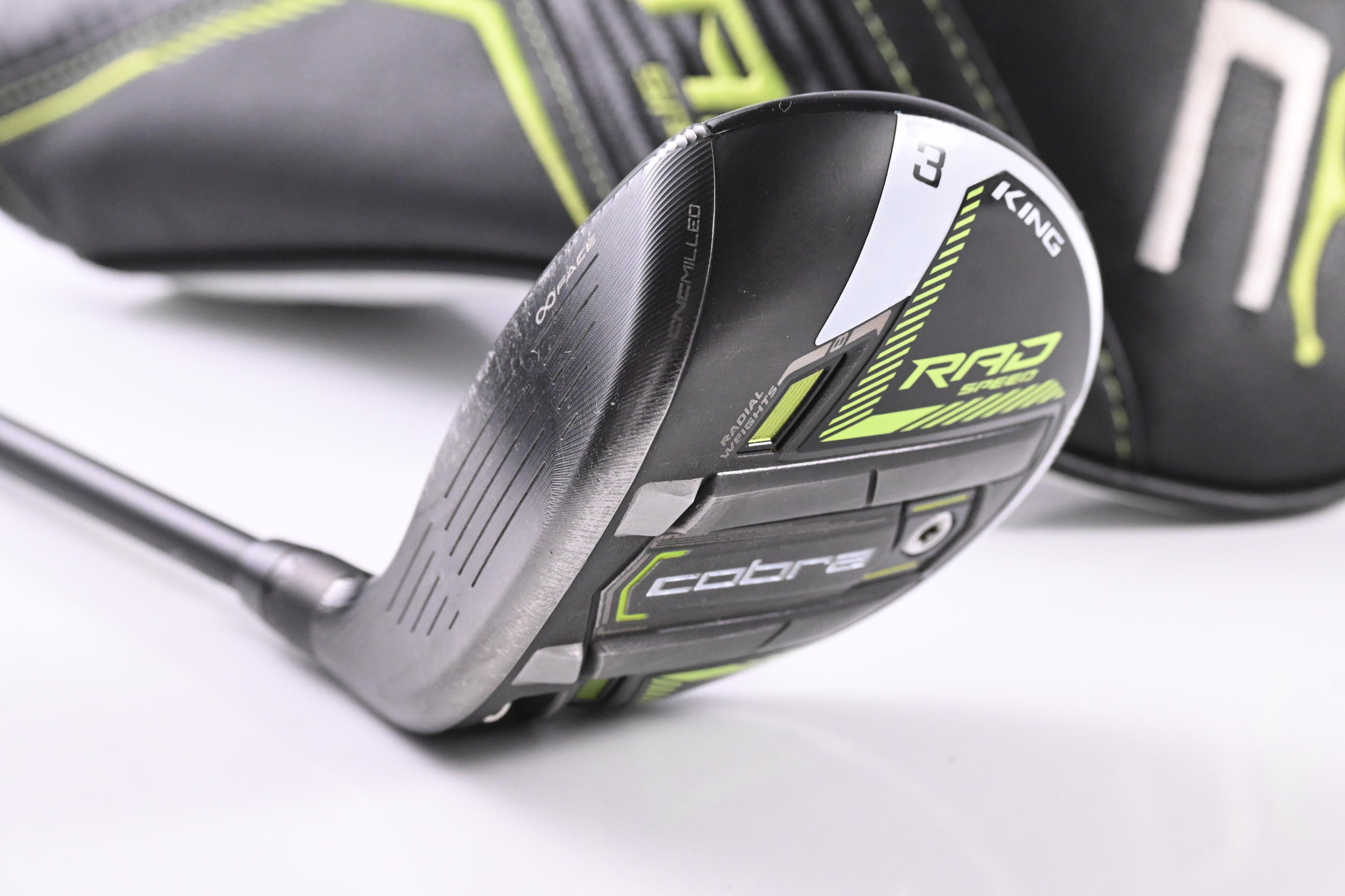 Left Hand Cobra King Radspeed #3 Wood / 14.5 Degree / Regular Flex Motore X F3 Shaft
