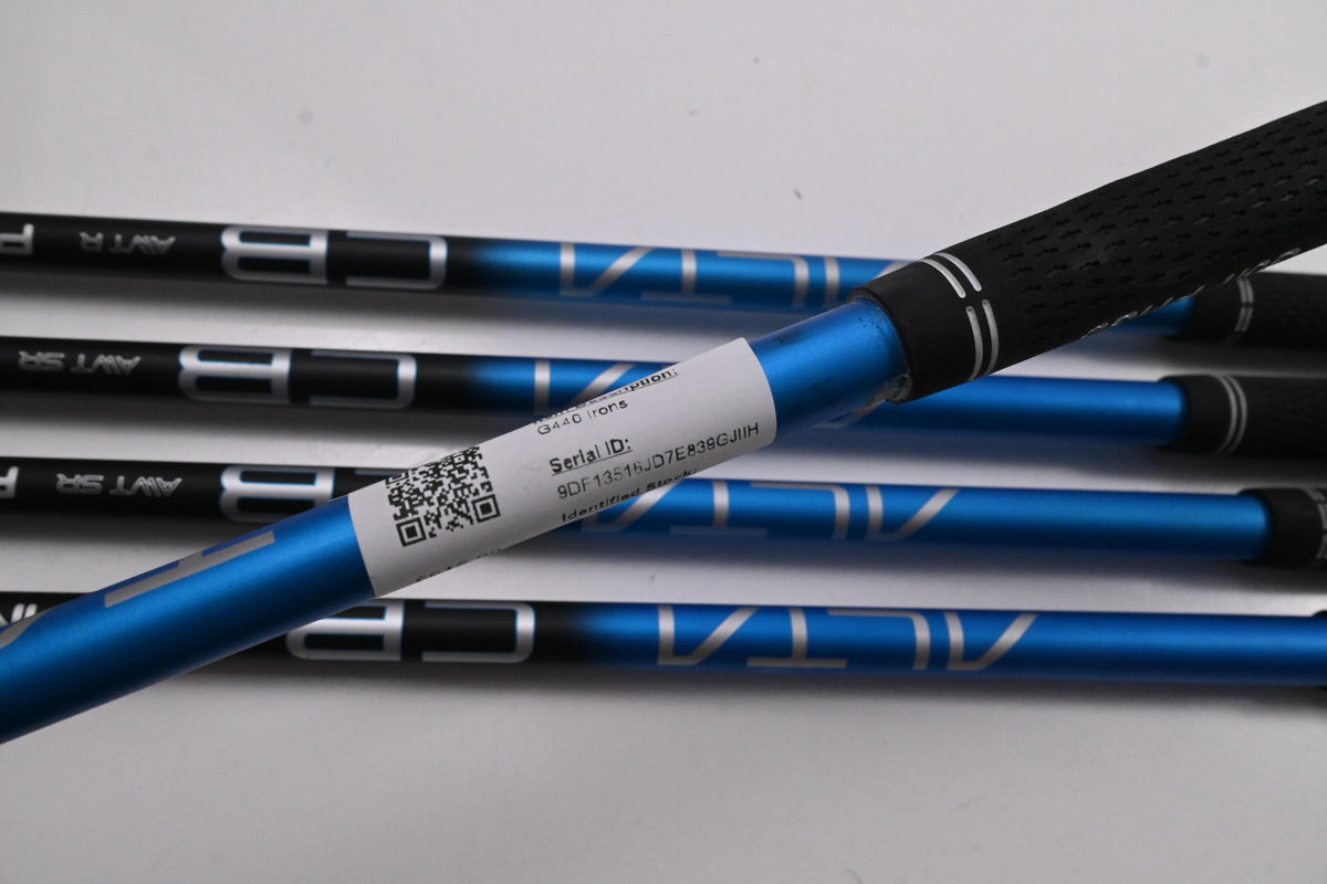 Ping G440 Irons / 7-PW+UW / Black Dot / Senior Flex Ping Alta CB Blue AWT Shafts