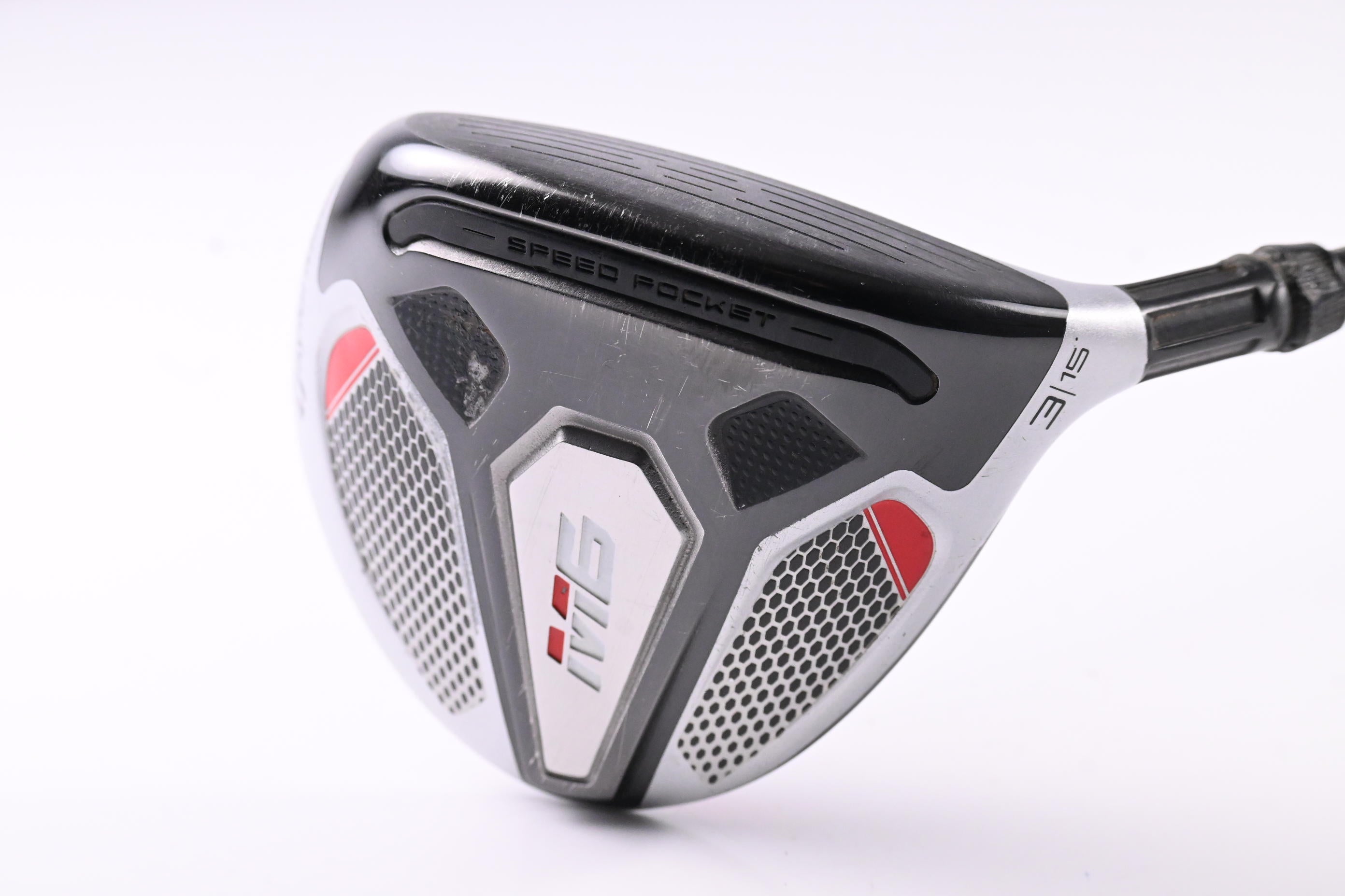 Taylormade M6 #3 Wood / 15 Degree / Stiff Flex Fujikura Atmos Orange 6 Shaft