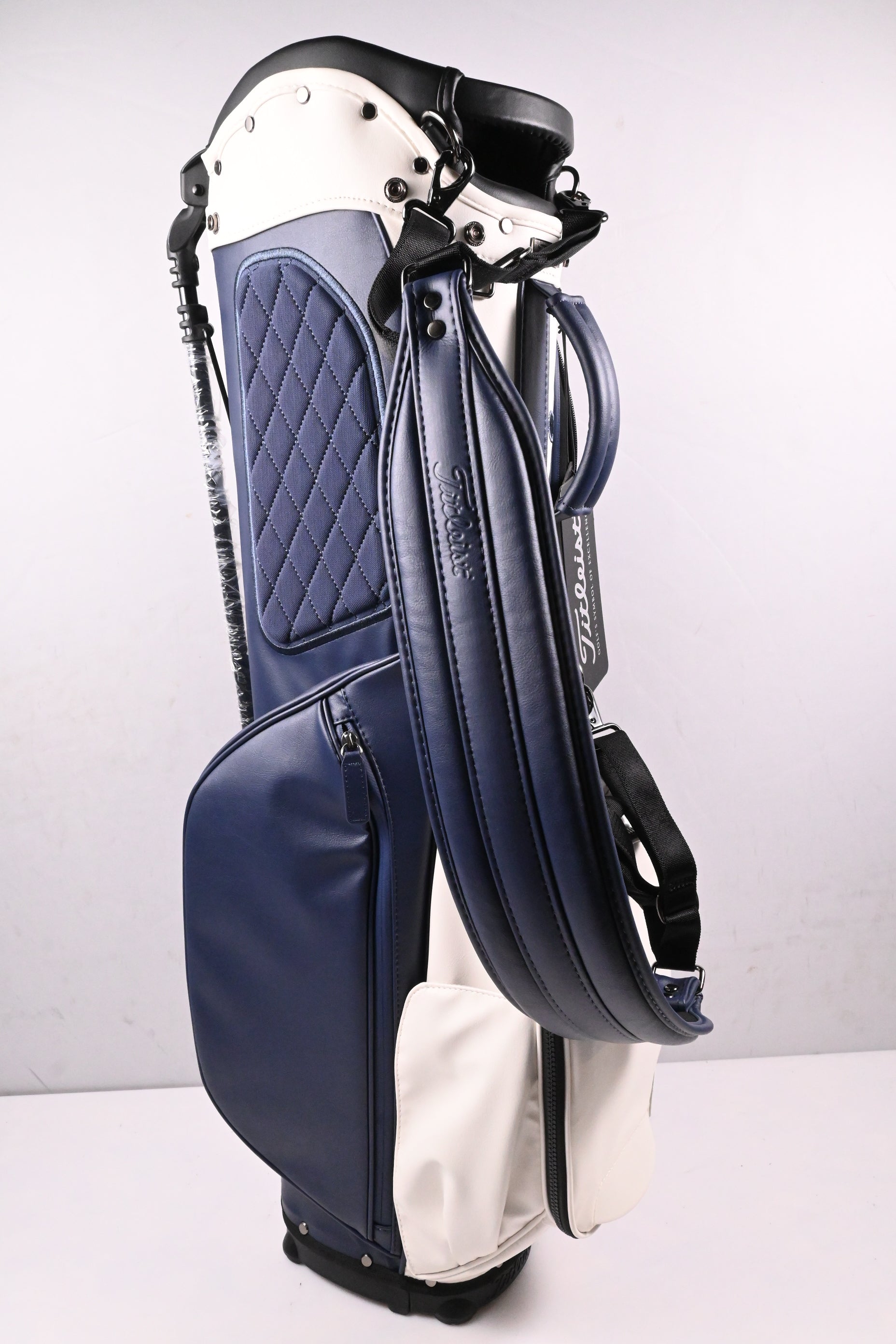 Titleist Links Legend Stand Bag / 4-Way Divider / White, Navy