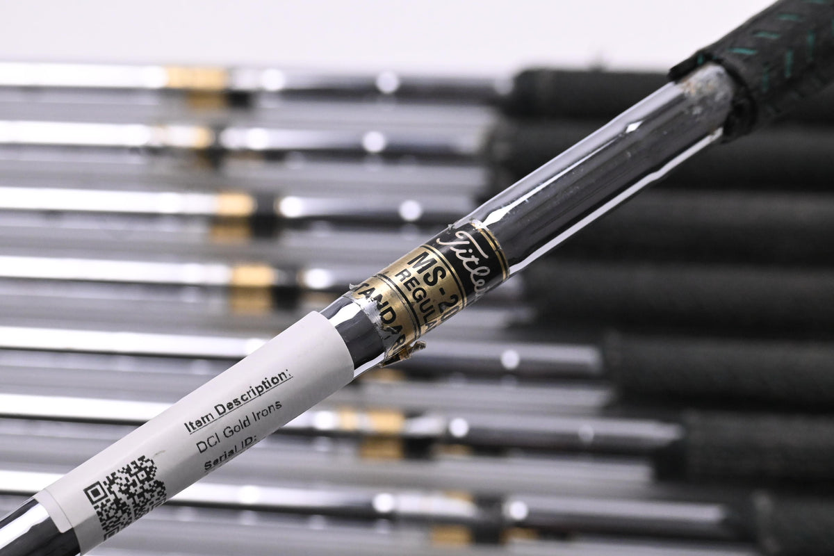 Titleist DCI Gold Irons / 3-PW+SW / Regular Flex Titleist MS 209 Shafts