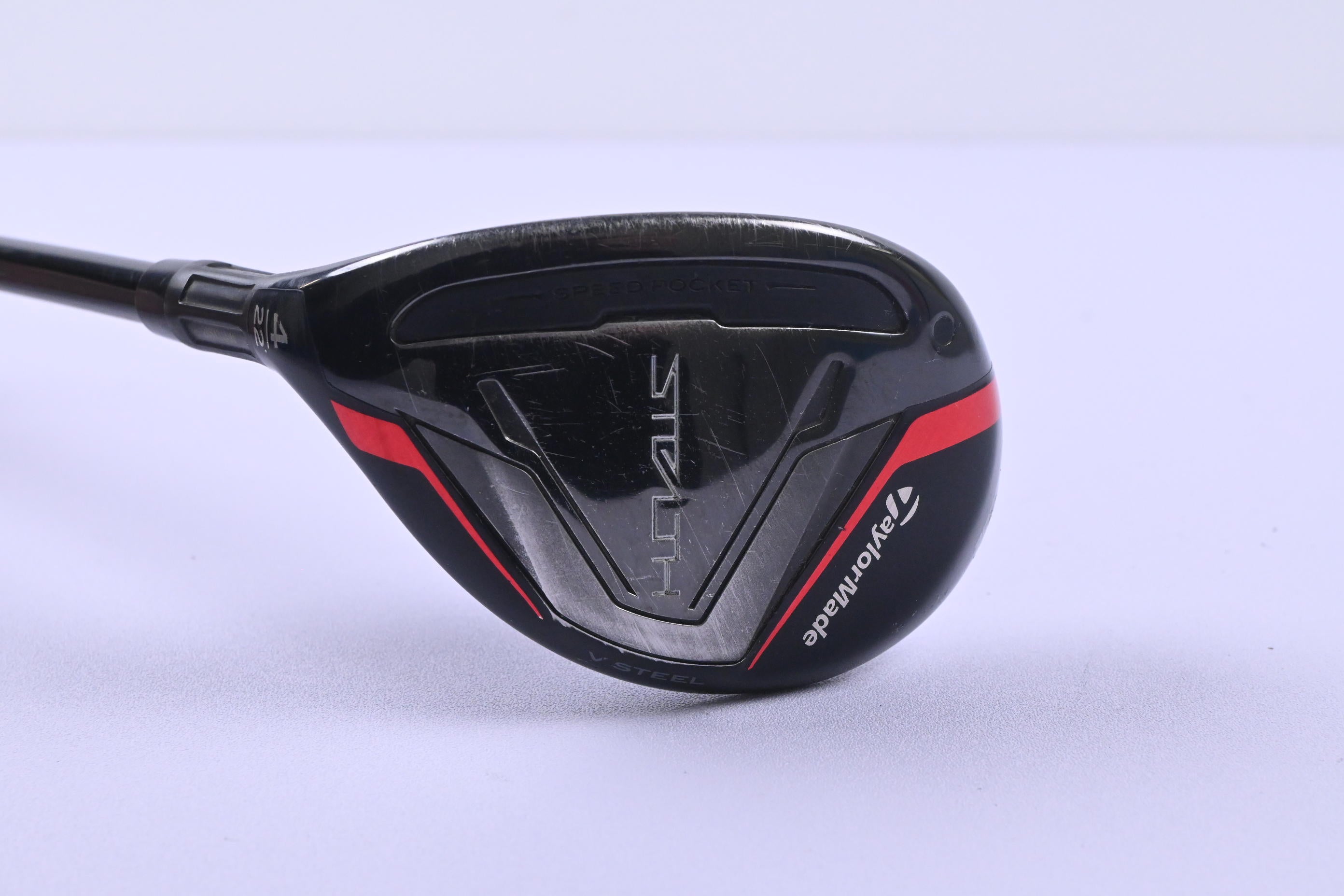 Left Hand Taylormade Stealth #4 Hybrid / 22 Degree / Senior Flex Ventus Red 5