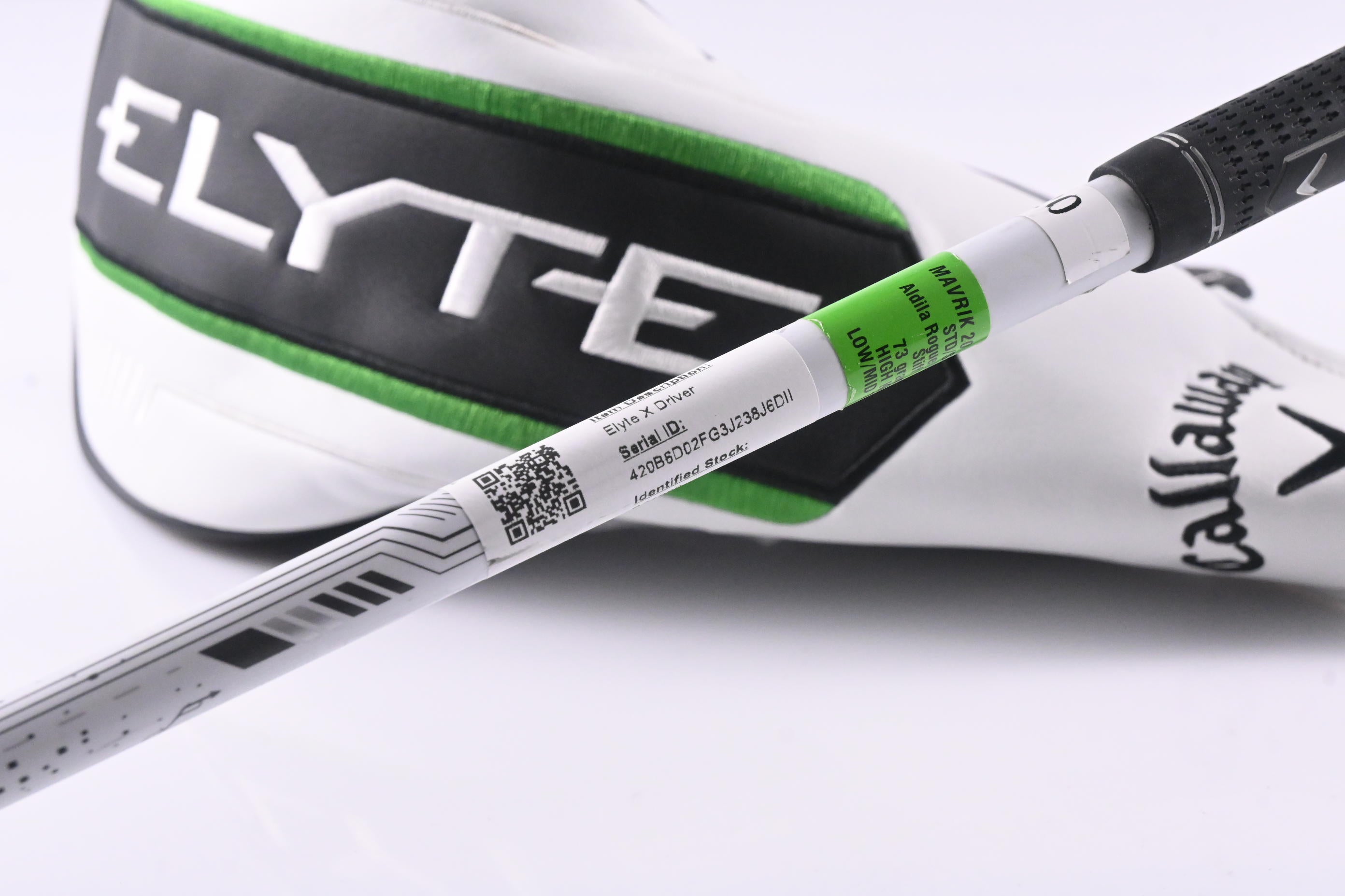 Callaway Elyte X Driver / 10.5 Degree / Stiff Flex Aldila Rogue 130 MSI White 70