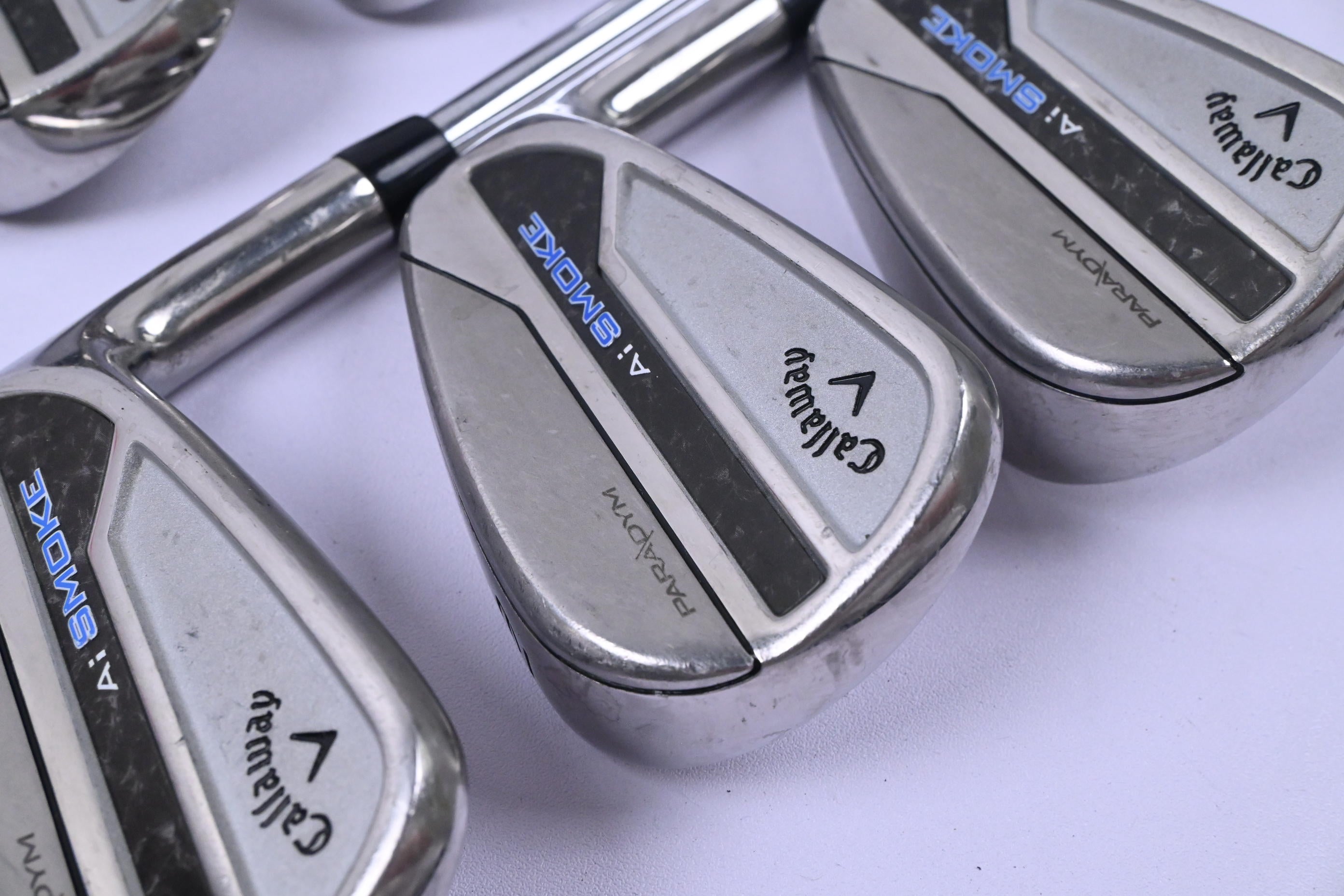 Callaway Paradym Ai Smoke Irons / 6-PW / Stiff Flex Elevate MPH 85 Shafts