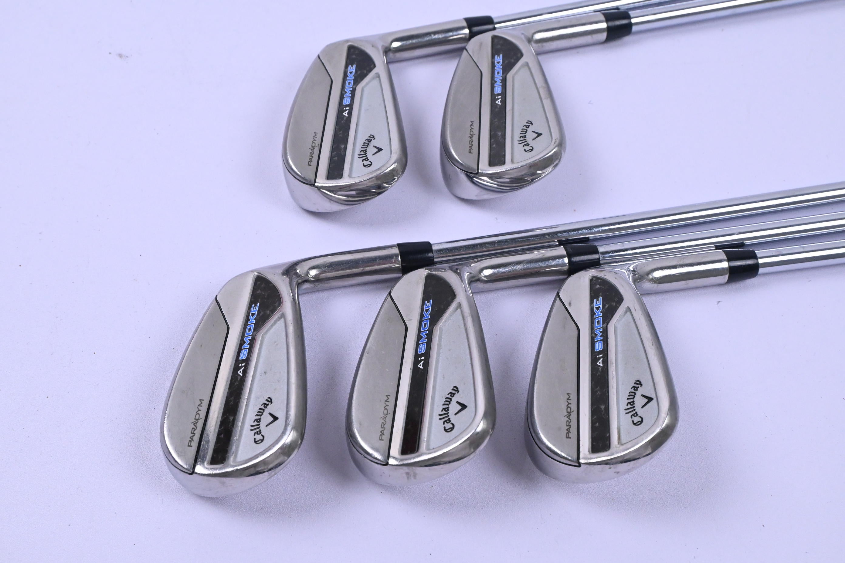 Callaway Paradym Ai Smoke Irons / 6-PW / Stiff Flex Elevate MPH 85 Shafts