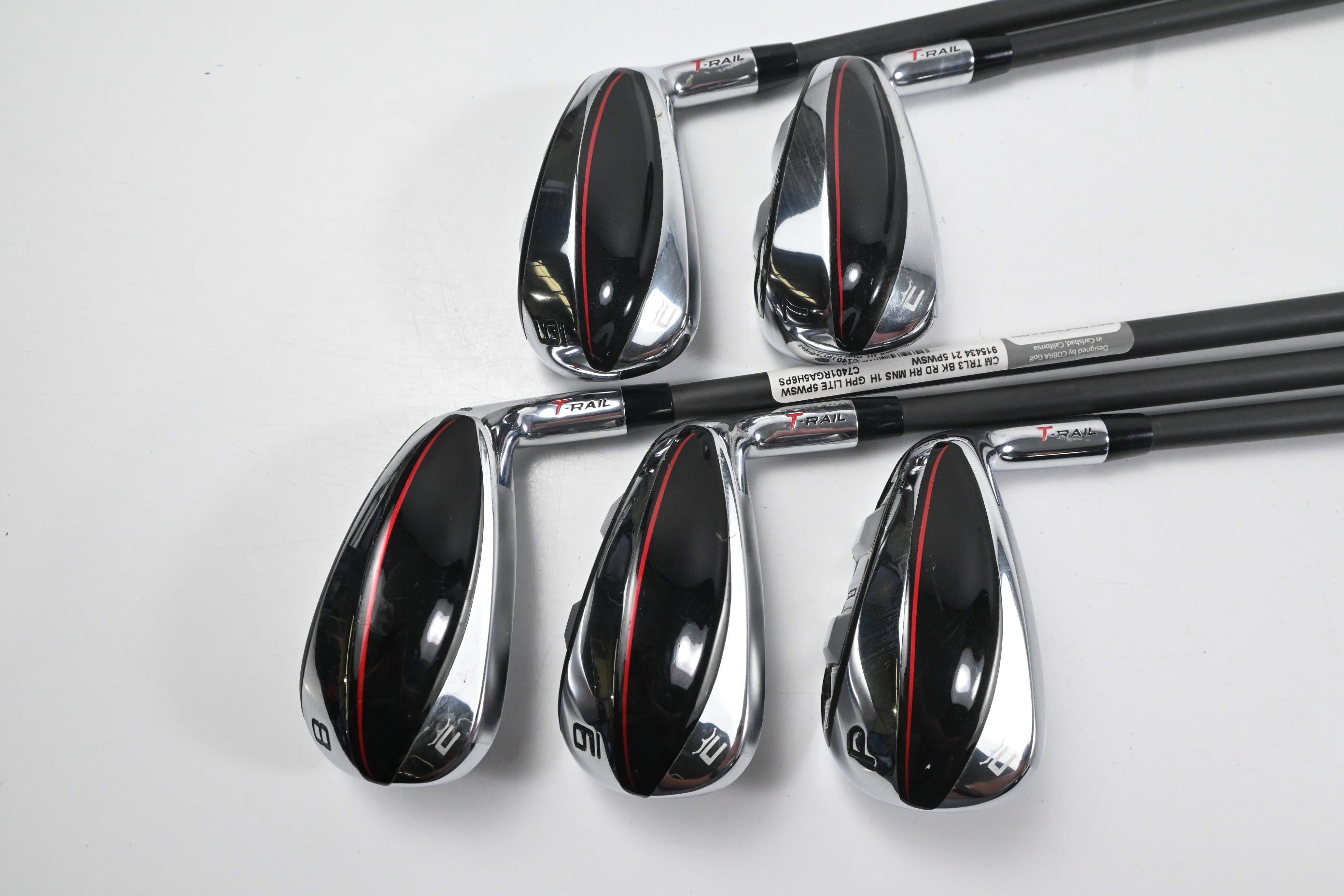 Cobra T-Rail 2023 Irons / 6-PW / Senior Flex Cobra Ultralite 45 Shafts