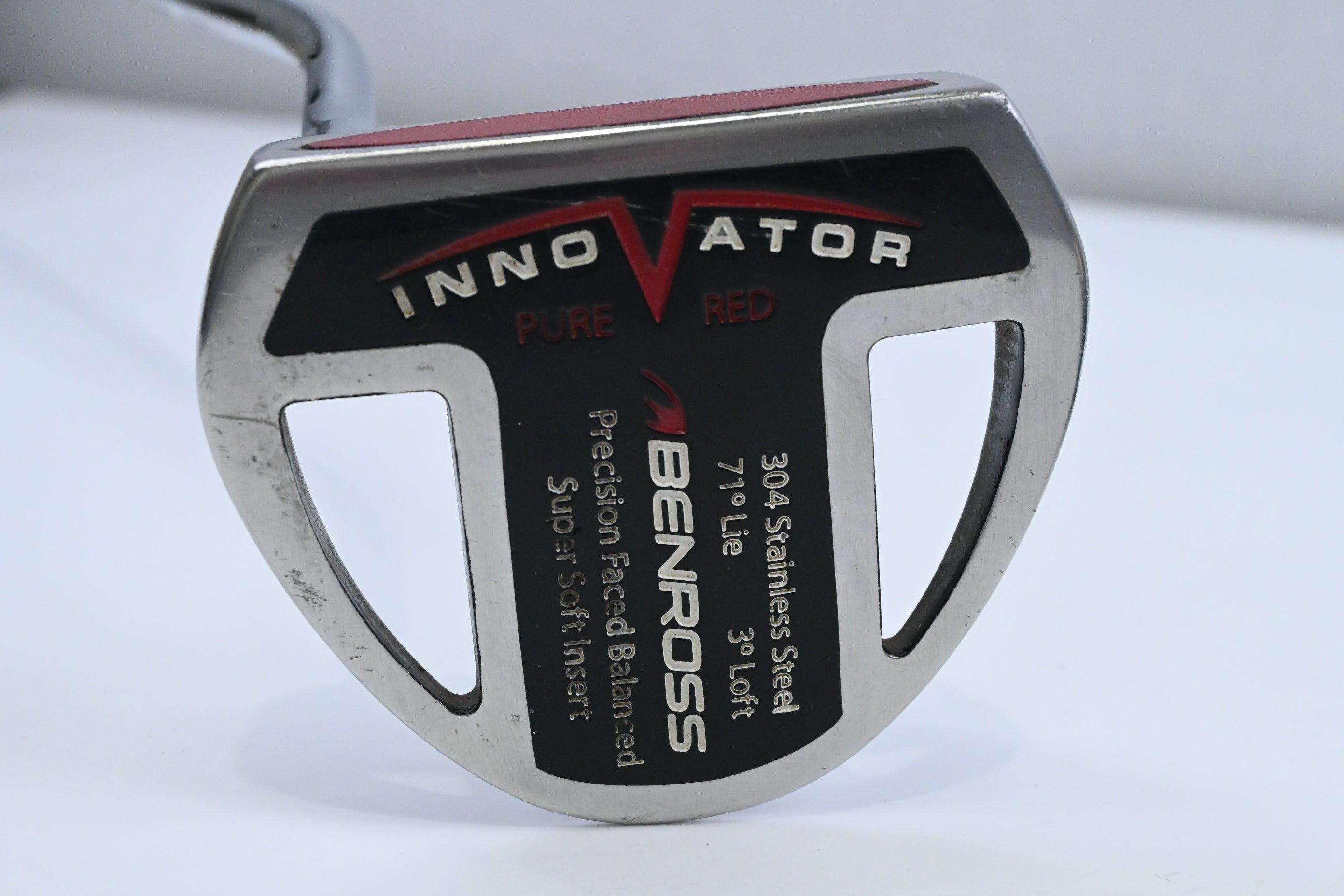 Left Hand Benross Innovator Pure Red Putter / 34 Inch