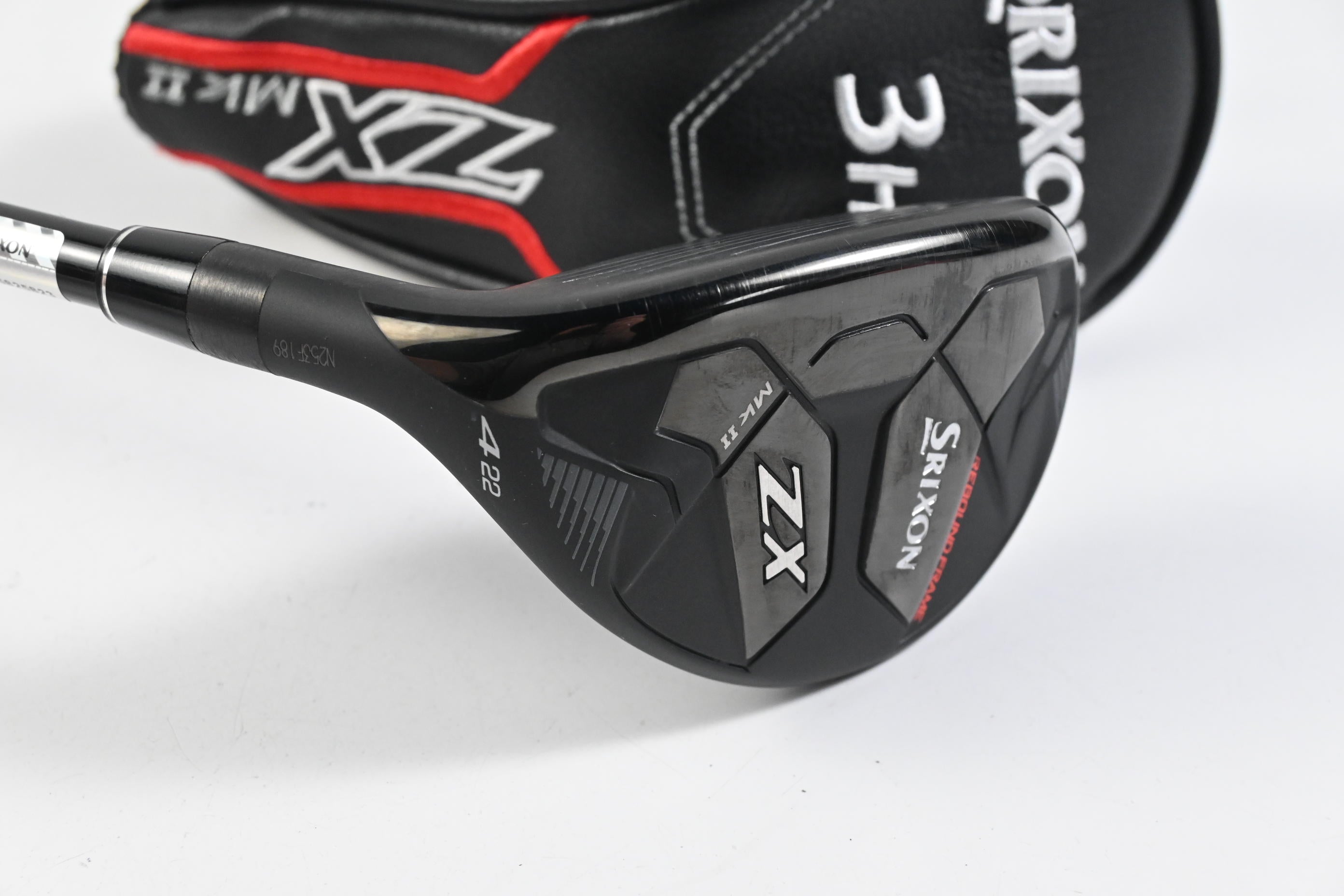 Left Hand Srixon ZX Mk II 2023 #4 Hybrid / 22 Degree / Regular Flex HZRDUS Smoke