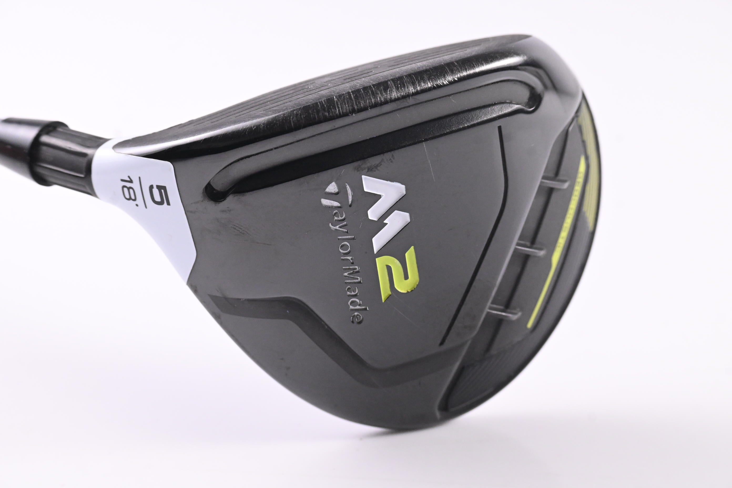 Left Hand Taylormade M2 2017 #5 Wood / 18 Degree / Stiff Flex Fujikura Red 60