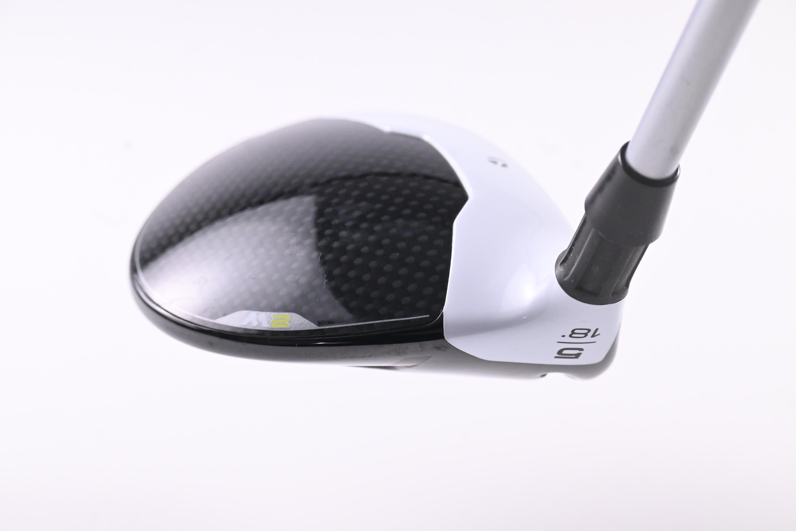 Left Hand Taylormade M2 2017 #5 Wood / 18 Degree / Stiff Flex Fujikura Red 60