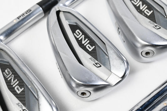 Ping G425 Irons / 5-PW+GW+SW / White Dot / Stiff Flex Ping AWT 2.0 Steel Shafts