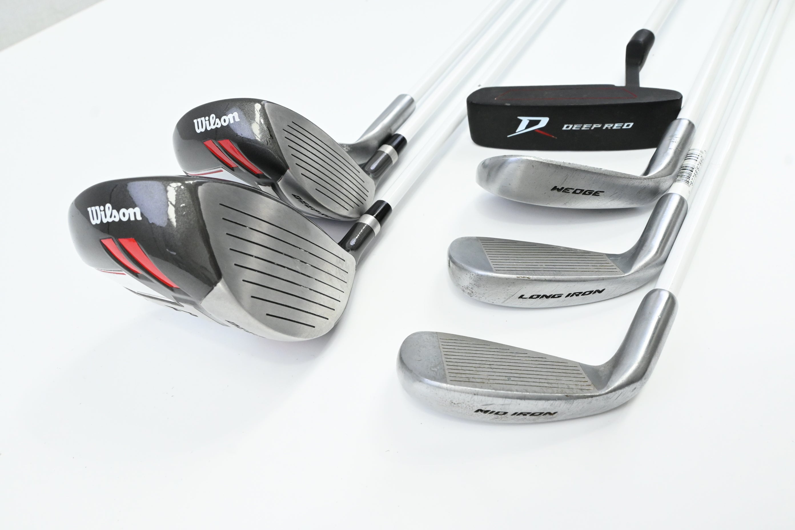 Junior Wilson Deep Red Package Set / Woods, Irons, Putter, Bag