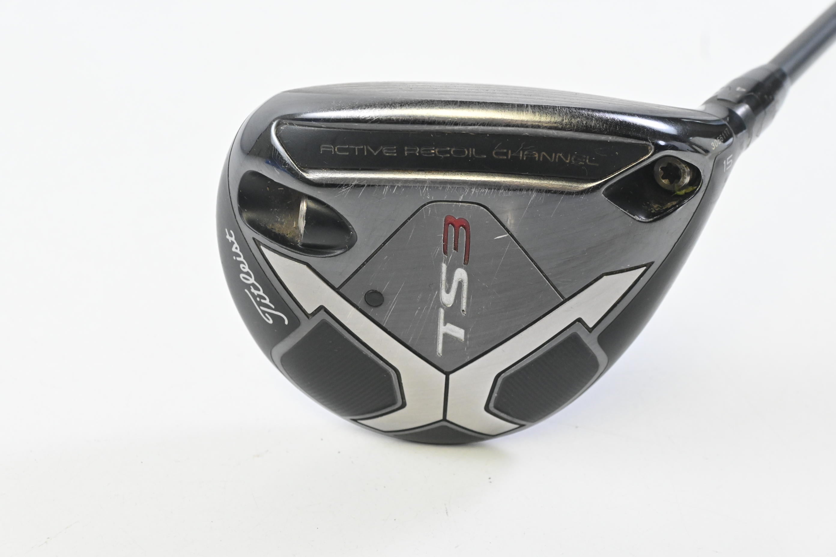Titleist TS3 #3 Wood / 15 Degree / Stiff Flex HZRDUS Smoke Black 70 Shaft