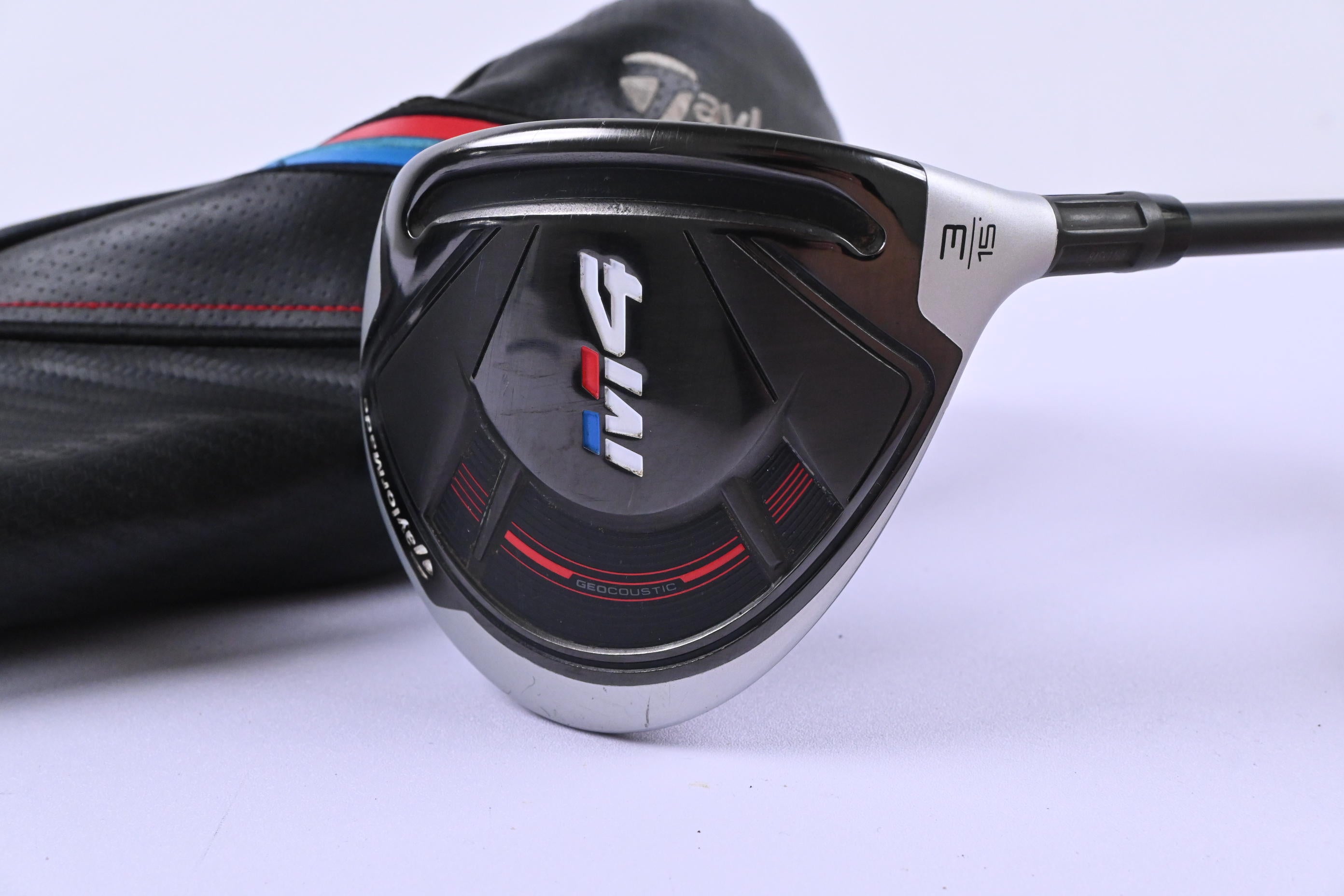 Taylormade M4 #3 Wood / 15 Degree / Stiff Flex Project X HZRDUS Red 75 Shaft
