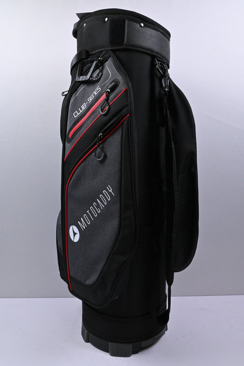 Motocaddy Club Series Cart Bag / 14-Way Divider / Black, Grey & Red