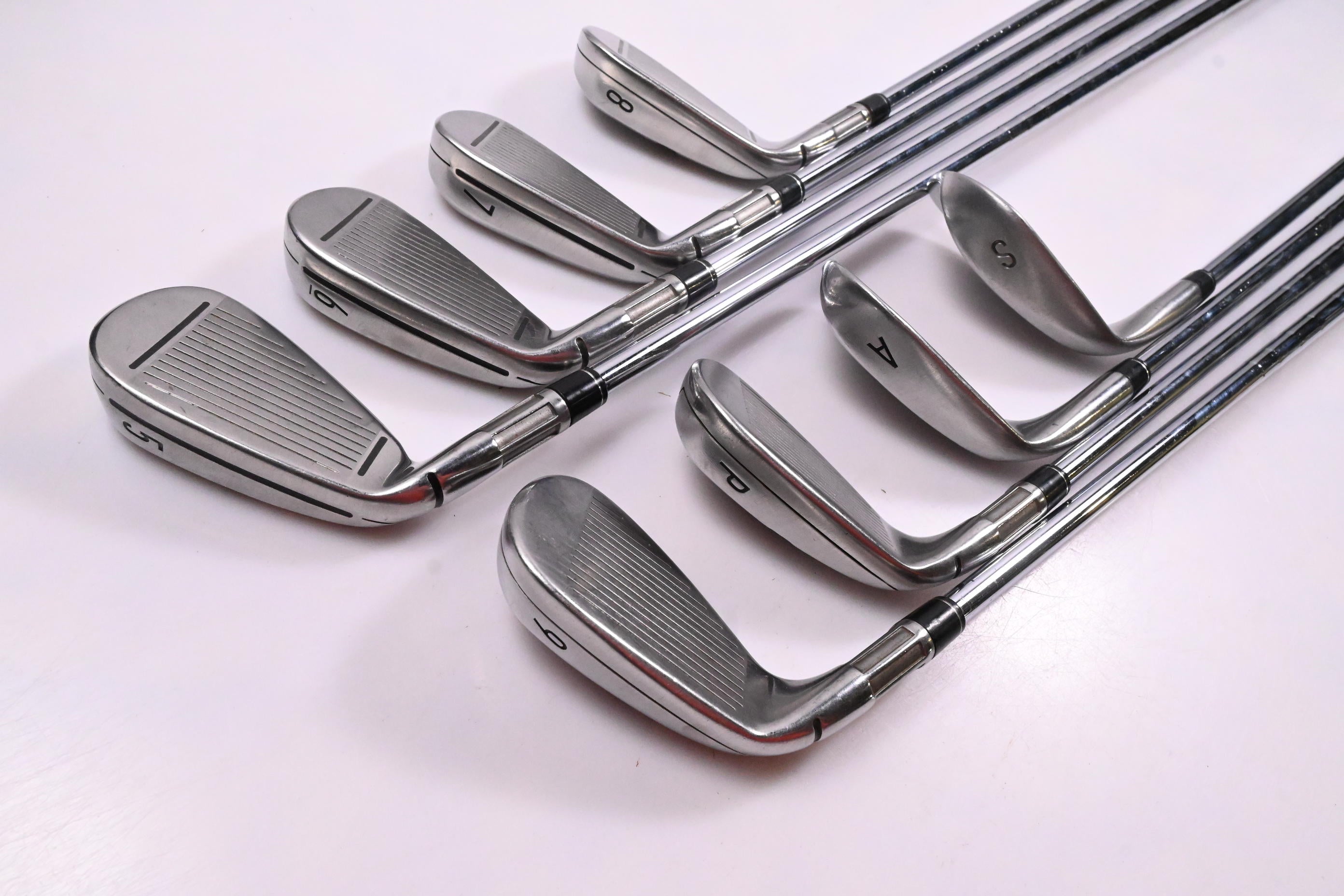 Taylormade M4 Irons / 5-PW+AW+SW / Regular Flex KBS MAX 85 Shafts