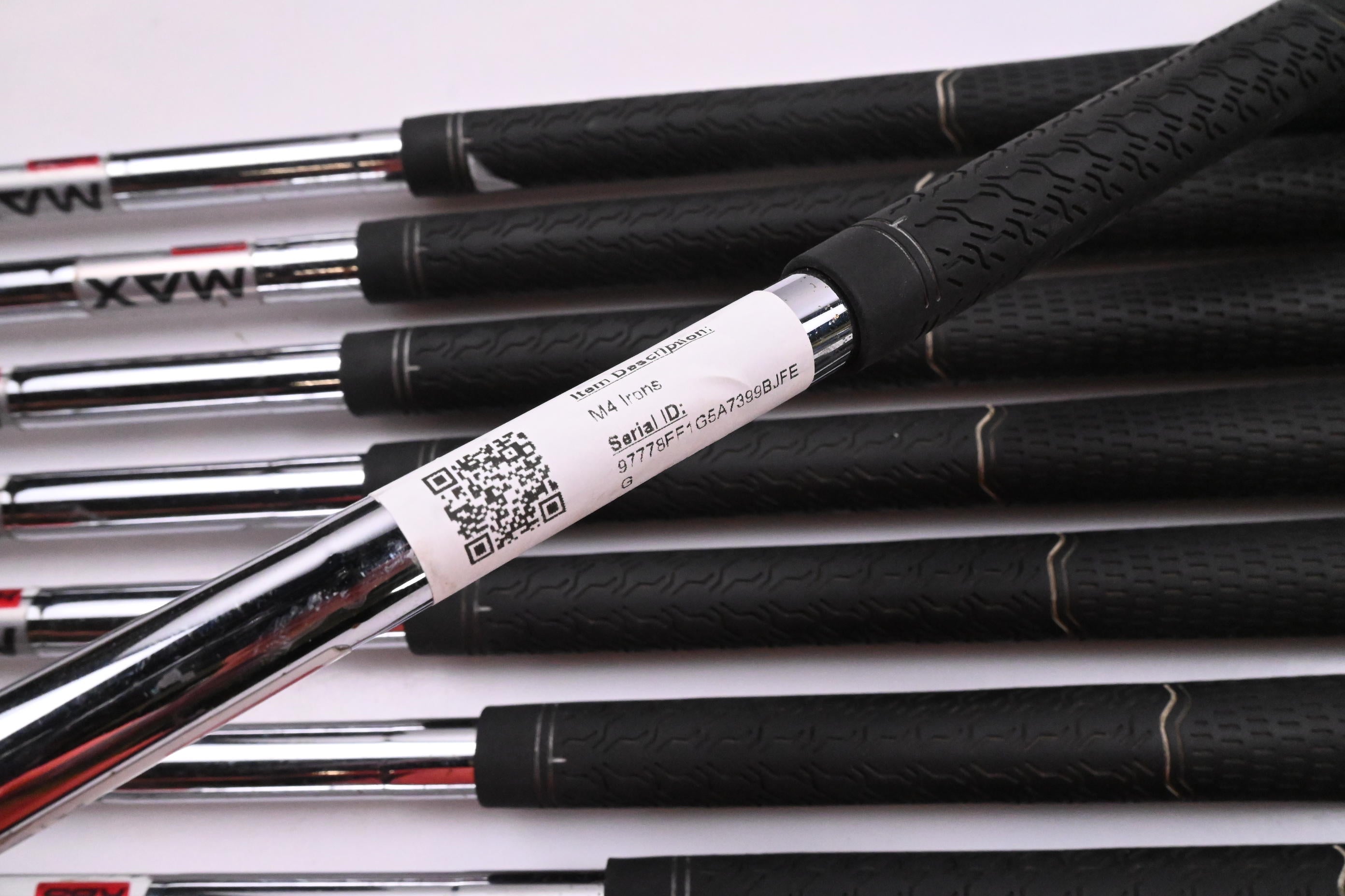 Taylormade M4 Irons / 5-PW+AW+SW / Regular Flex KBS MAX 85 Shafts