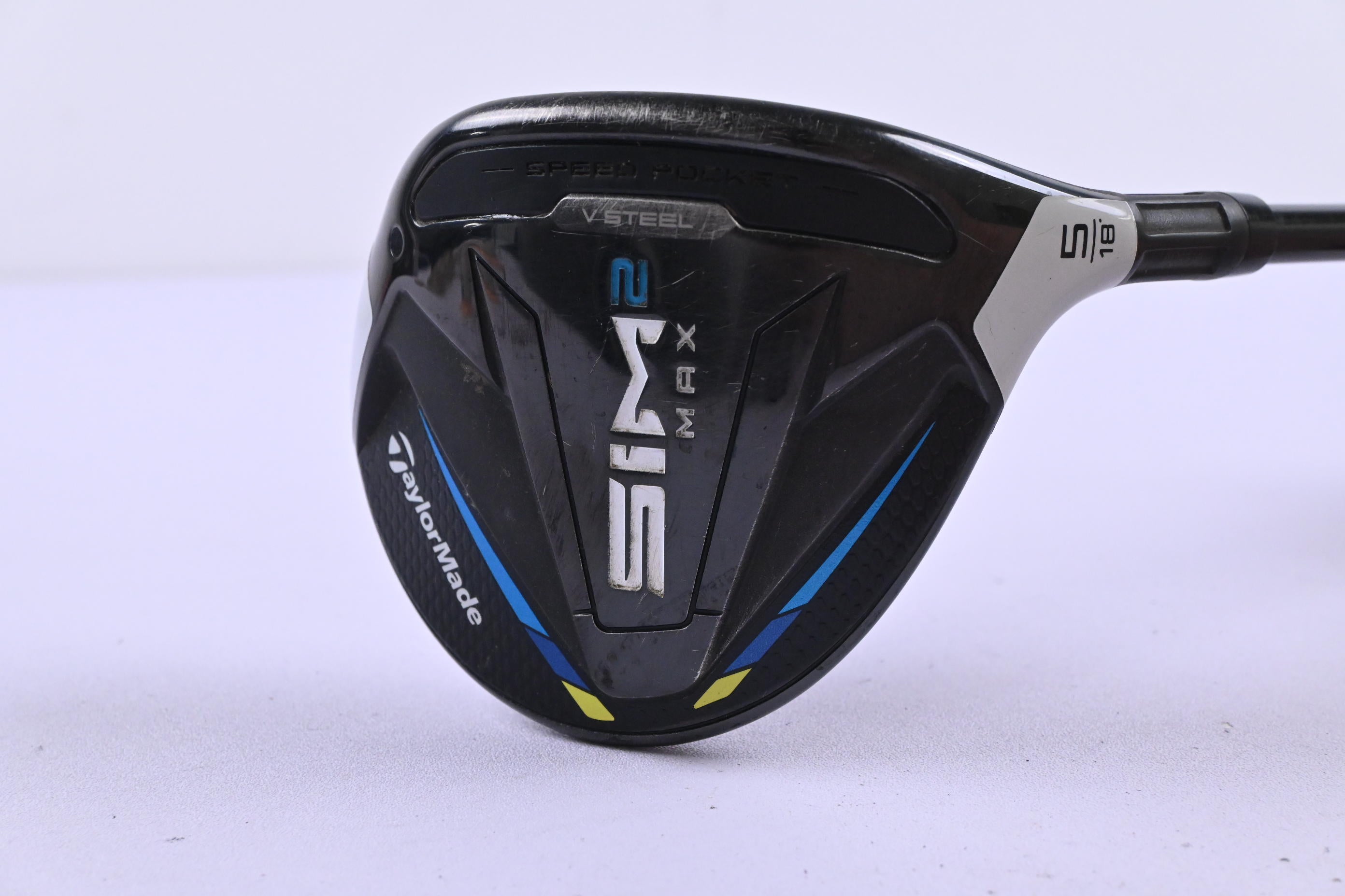 Taylormade SIM2 Max #5 Wood / 18 Degree / Stiff Flex HZRDUS Smoke Black RDX 70