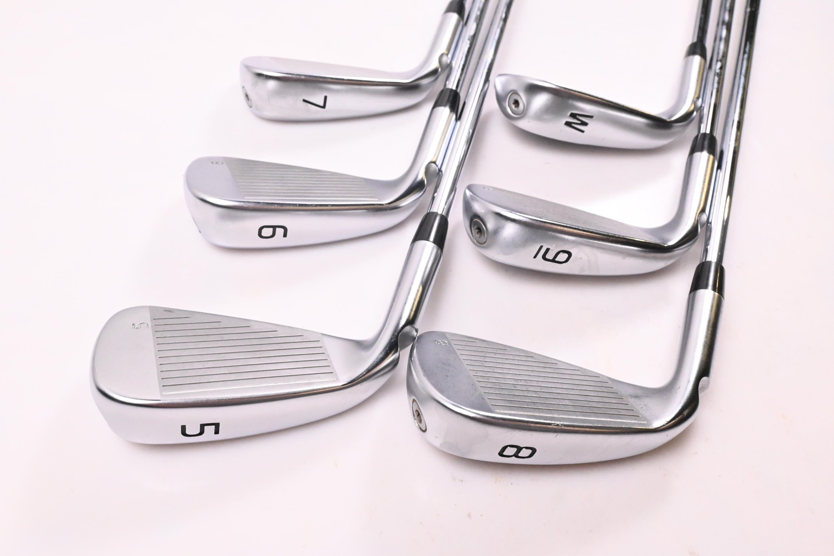 Ping G430 Irons / 5-PW / Red Dot / Regular Flex Ping AWT 2.0 Shafts