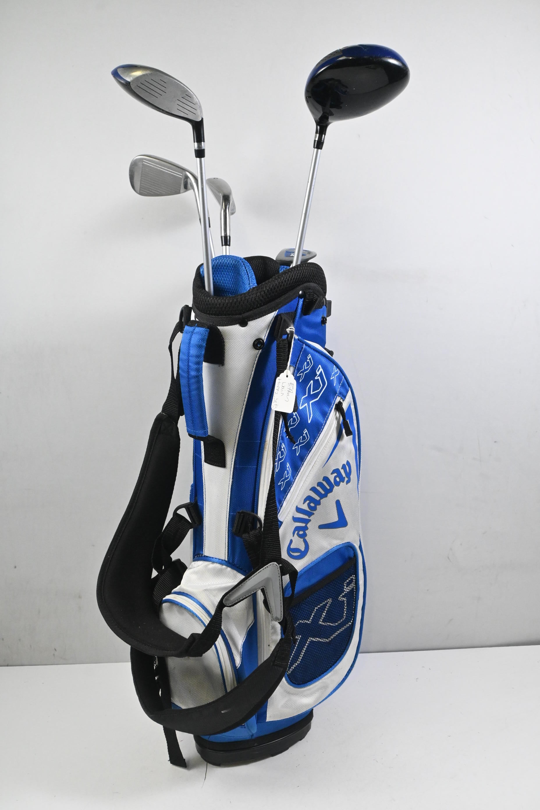 Junior Left Hand Callaway Xj Package Set / Woods, Irons, Putter, Bag