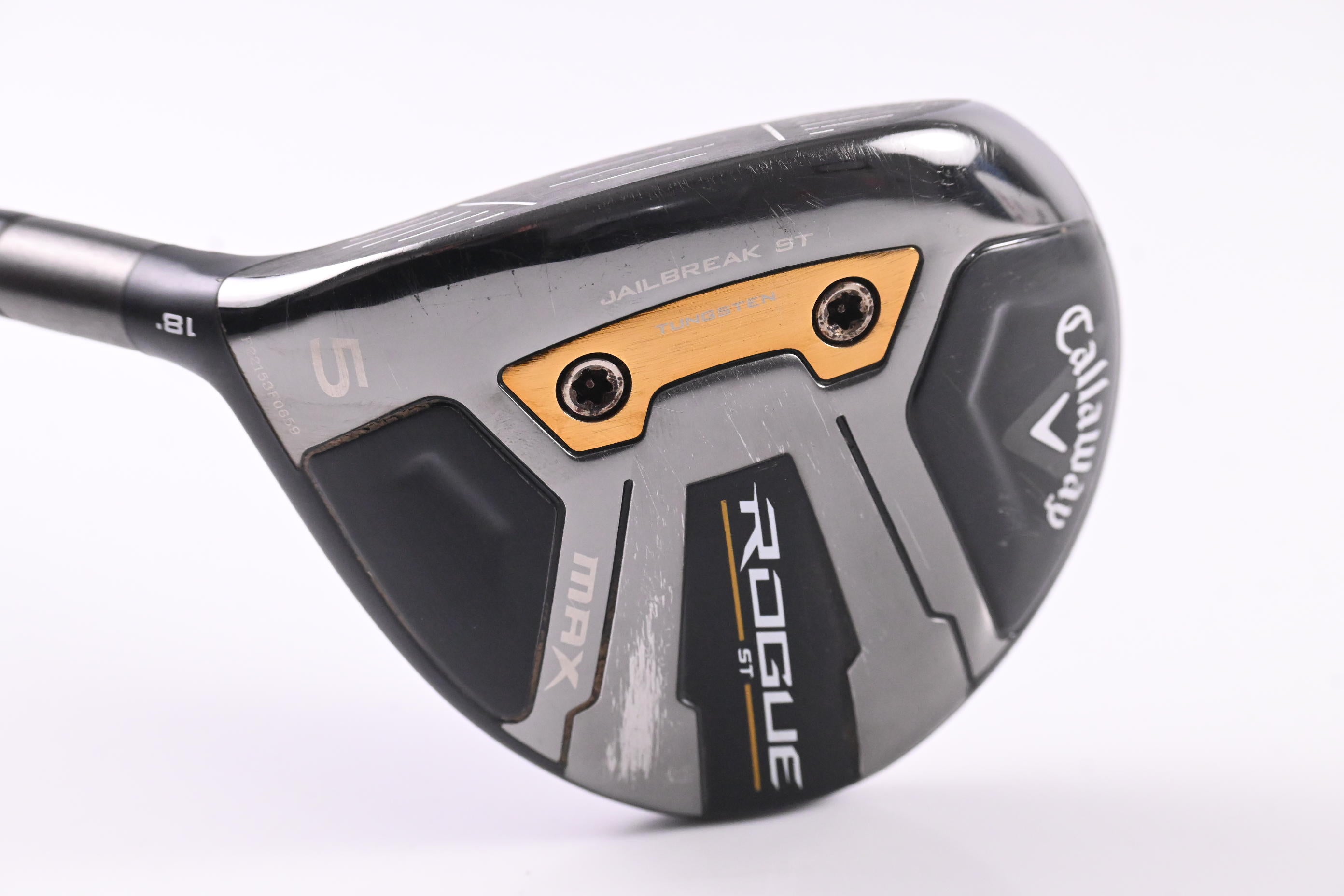 Left Hand Callaway Rogue ST Max #5 Wood / 18 Degree / Regular Flex Cypher 50