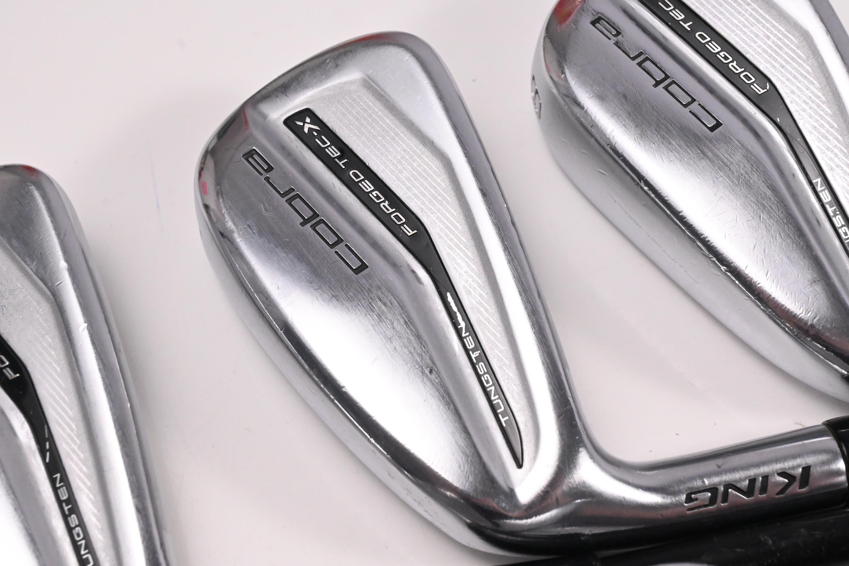 Left Hand Cobra Forged Tec X Irons / 6-PW+GW / Senior Flex KBS PGI 65 Shafts