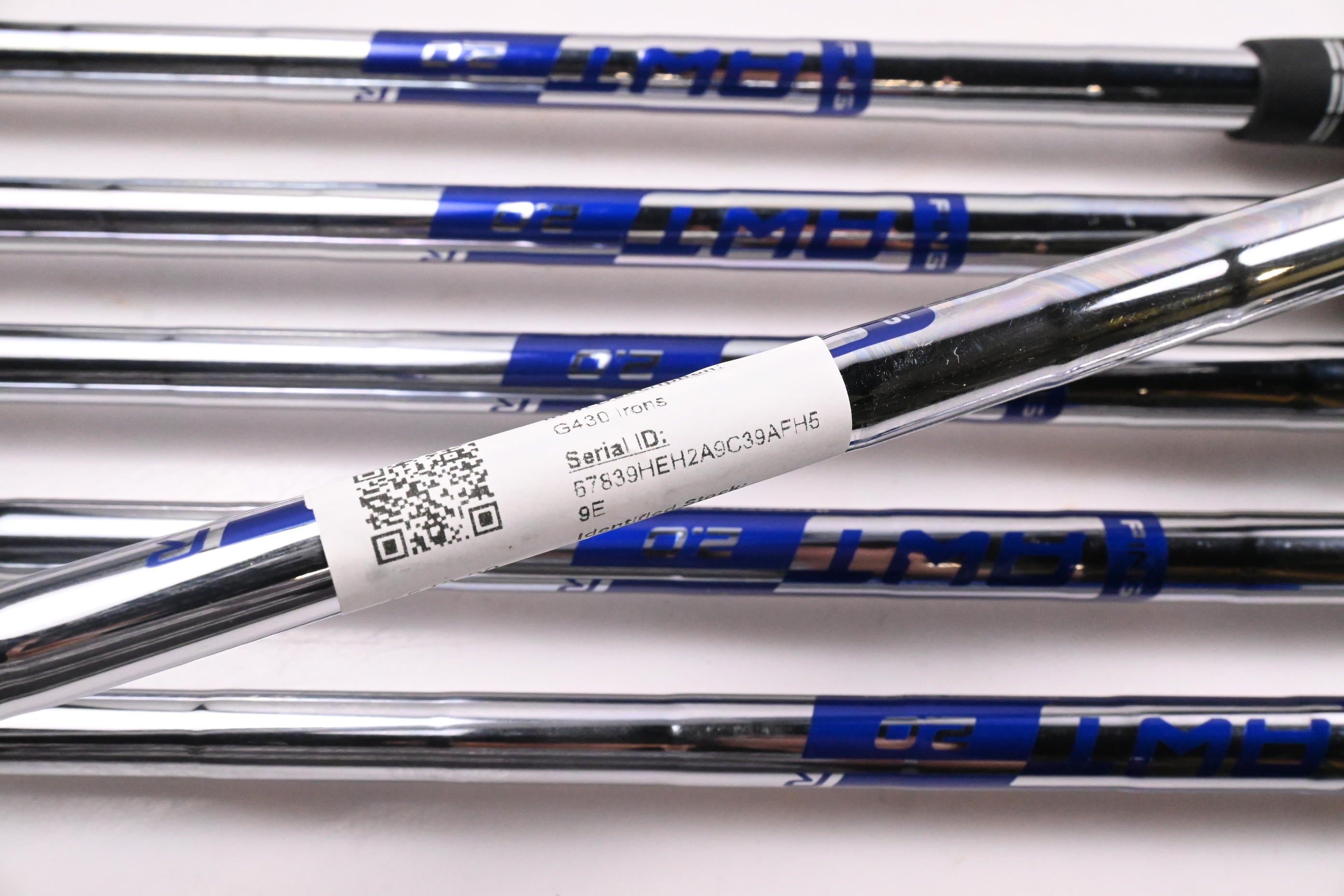 Ping G430 Irons / 5-PW / Red Dot / Regular Flex Ping AWT 2.0 Shafts