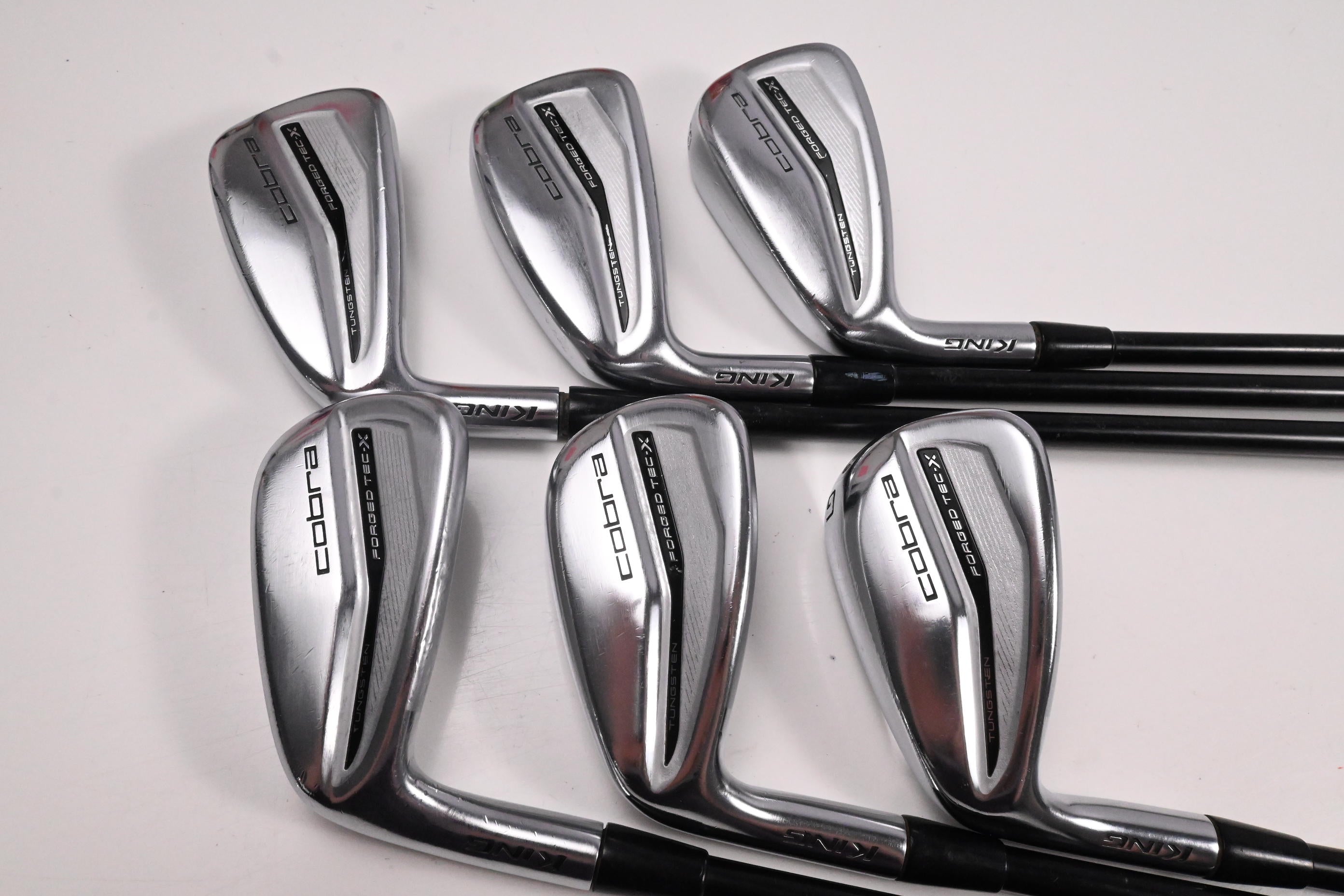 Left Hand Cobra Forged Tec X Irons / 6-PW+GW / Senior Flex KBS PGI 65 Shafts