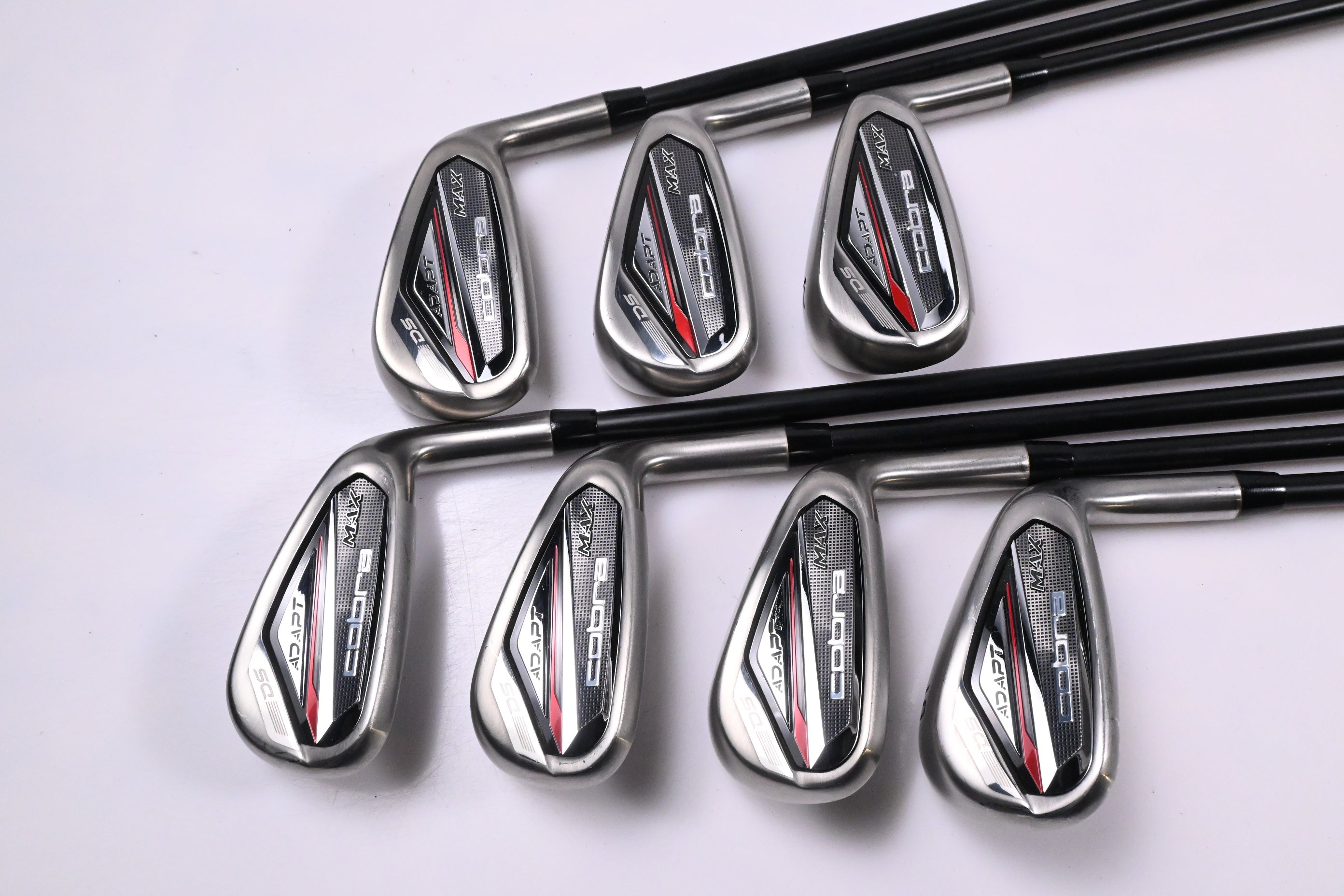 Ladies Cobra DS-Adapt Max Irons / 5-PW+GW / Ladies Flex KBS PGI 55 Shafts