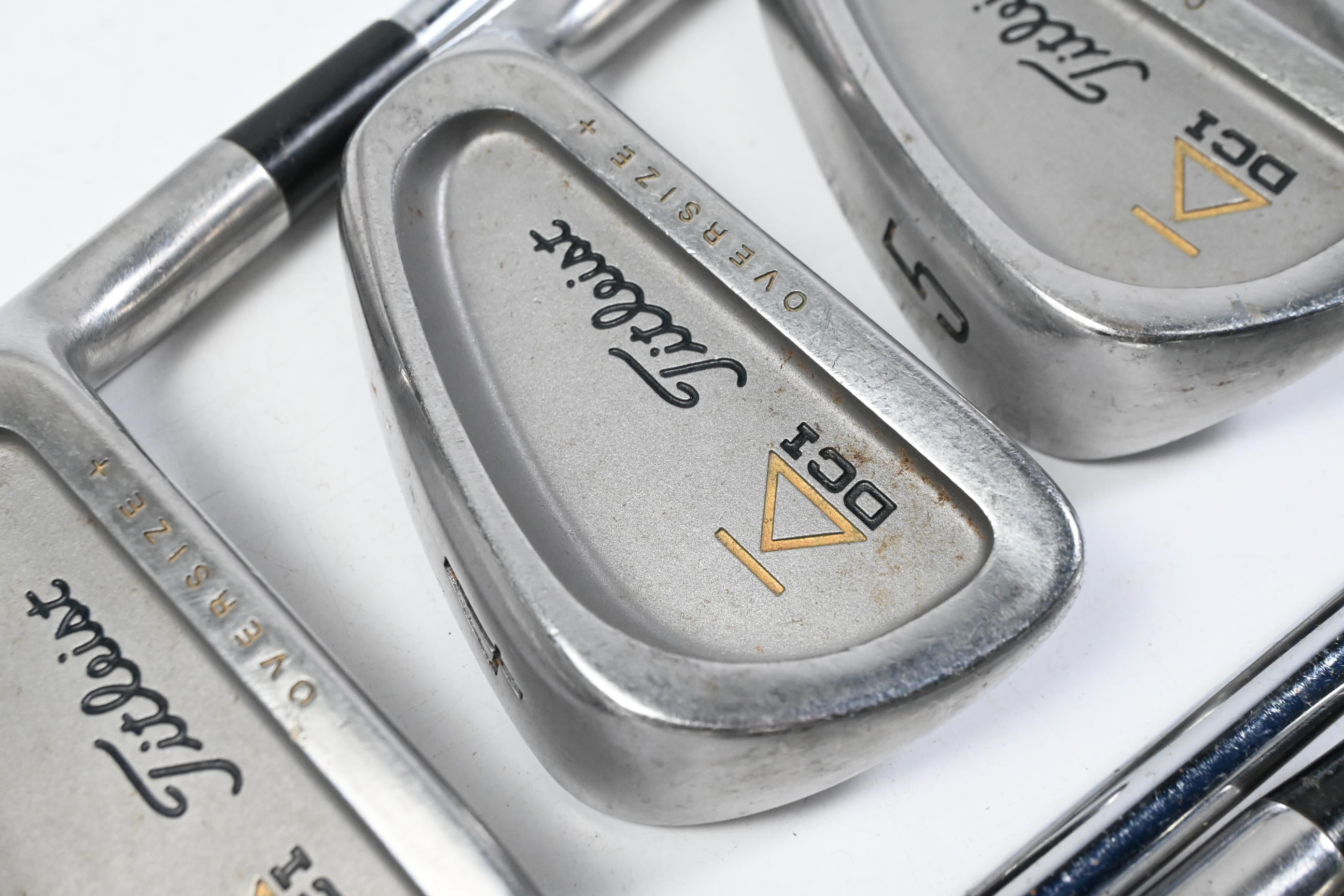 Titleist DCI Oversize+ Gold Irons / 3-PW+SW / Regular Flex Tri-Spec Shafts